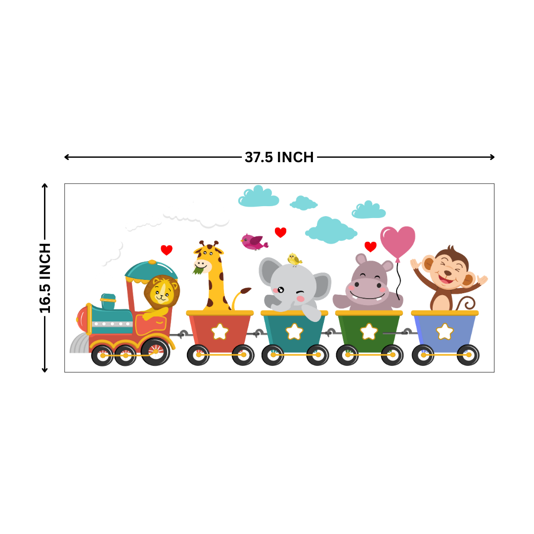 Animal Train For Walls That Spark Imagination –  Wall Stickers