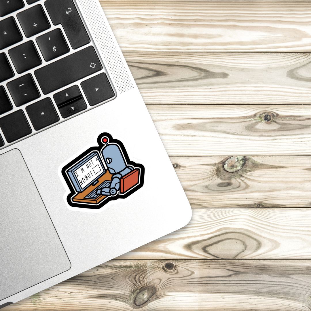 Robot Vibes – Laptop Sticker