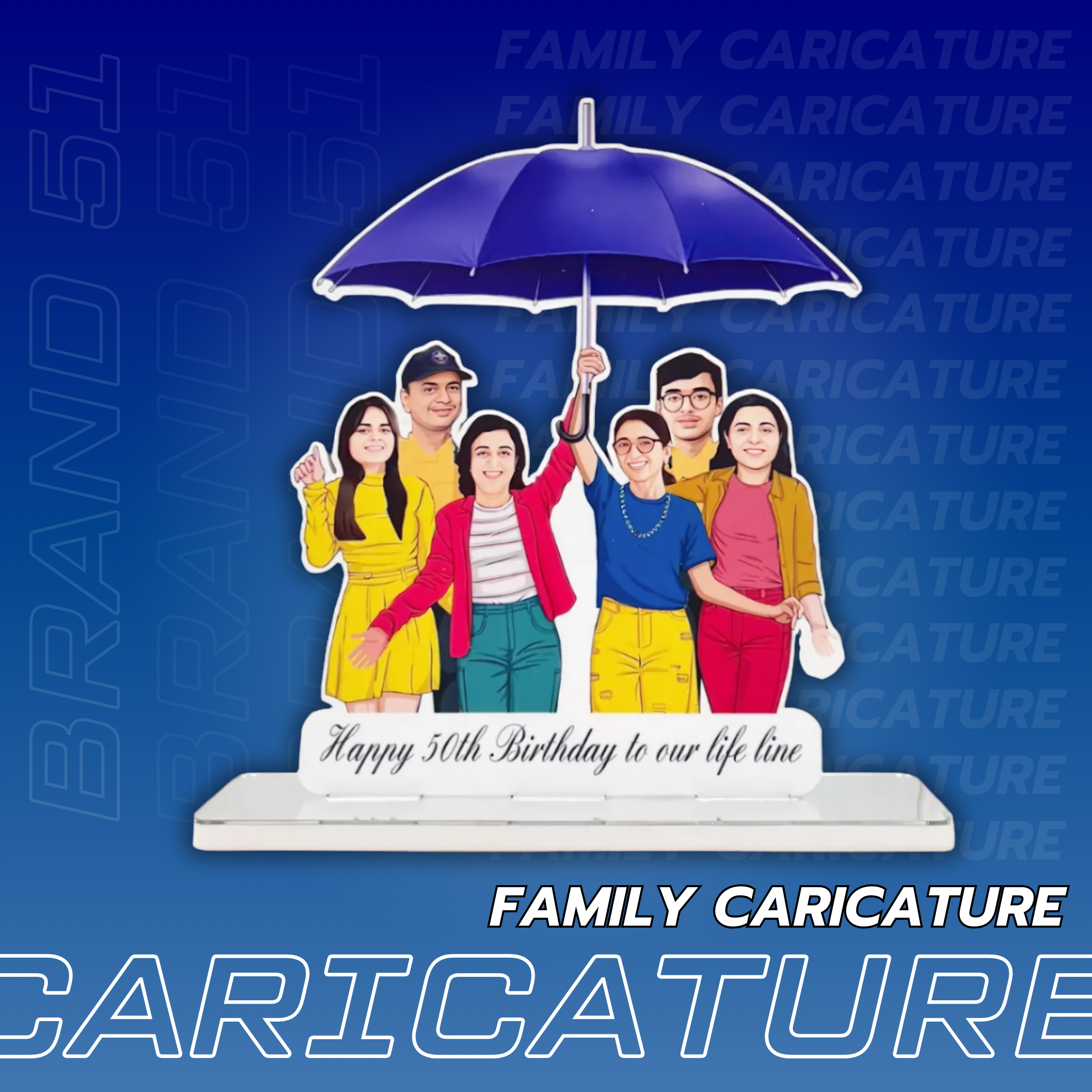 Personalized Family Caricature – A Fun & Heartwarming Keepsake