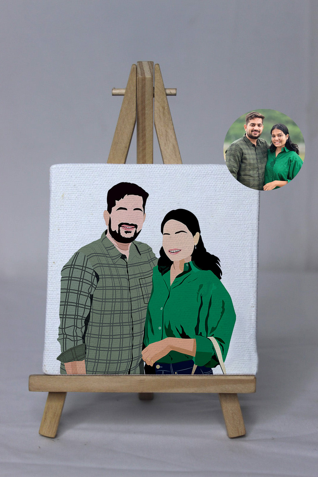 Faceless Canvas Frame – Personalized Minimalist Art for Elegant Home Décor
