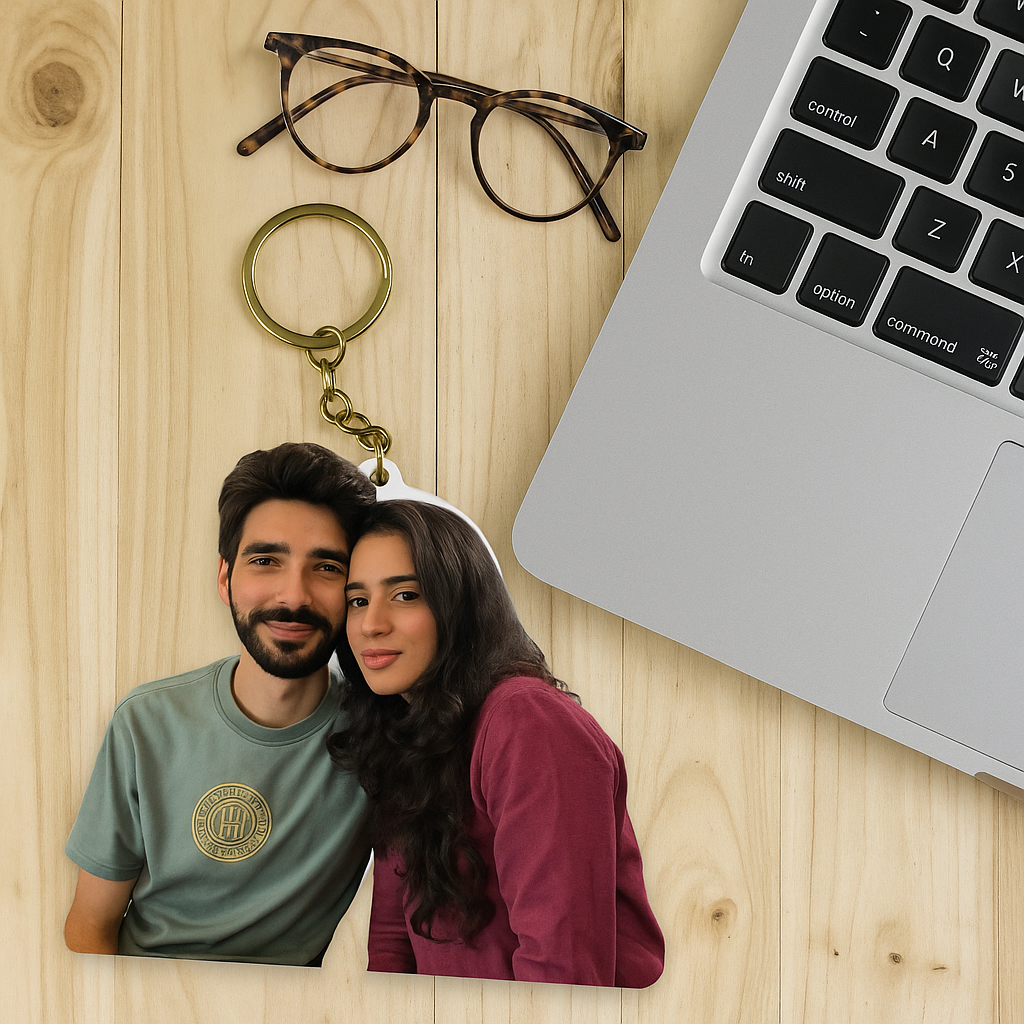 Custom Acrylic Name Keychain (3Piece) – Sleek & Stylish Personalized Gift