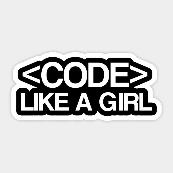 Code Like a Girl - Coders Stickers