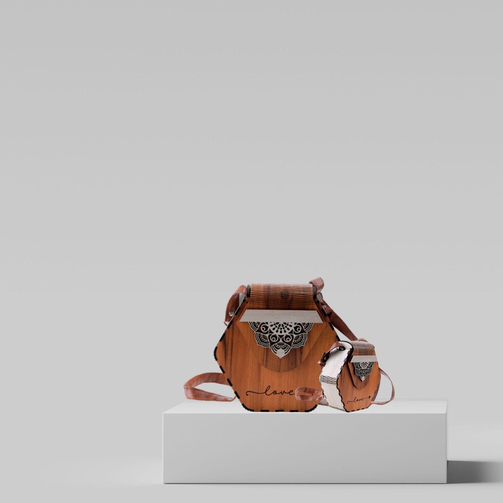 Brown MDF Ladies Purse-Style Meets Personalization