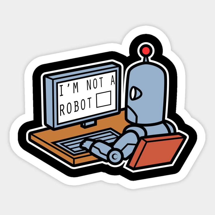 Robot Vibes – Laptop Sticker