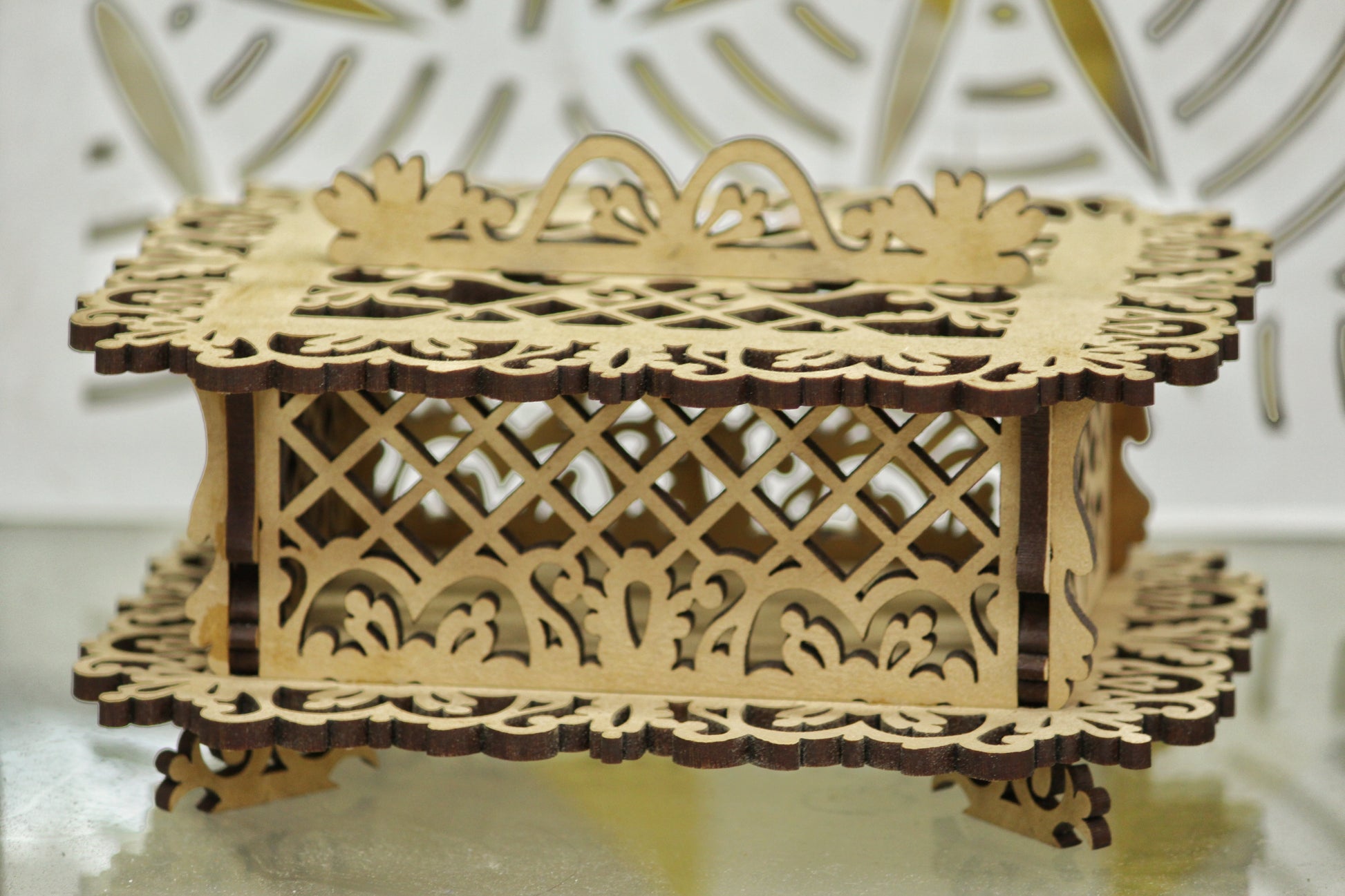 Wooden Laser Cutting Storage Box – Where Elegance Meets Utility