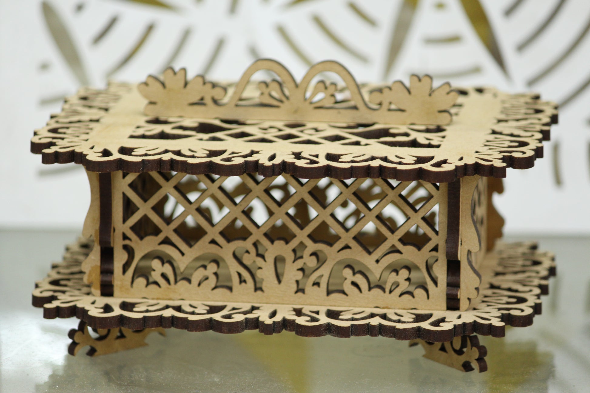 Wooden Laser Cutting Storage Box – Where Elegance Meets Utility