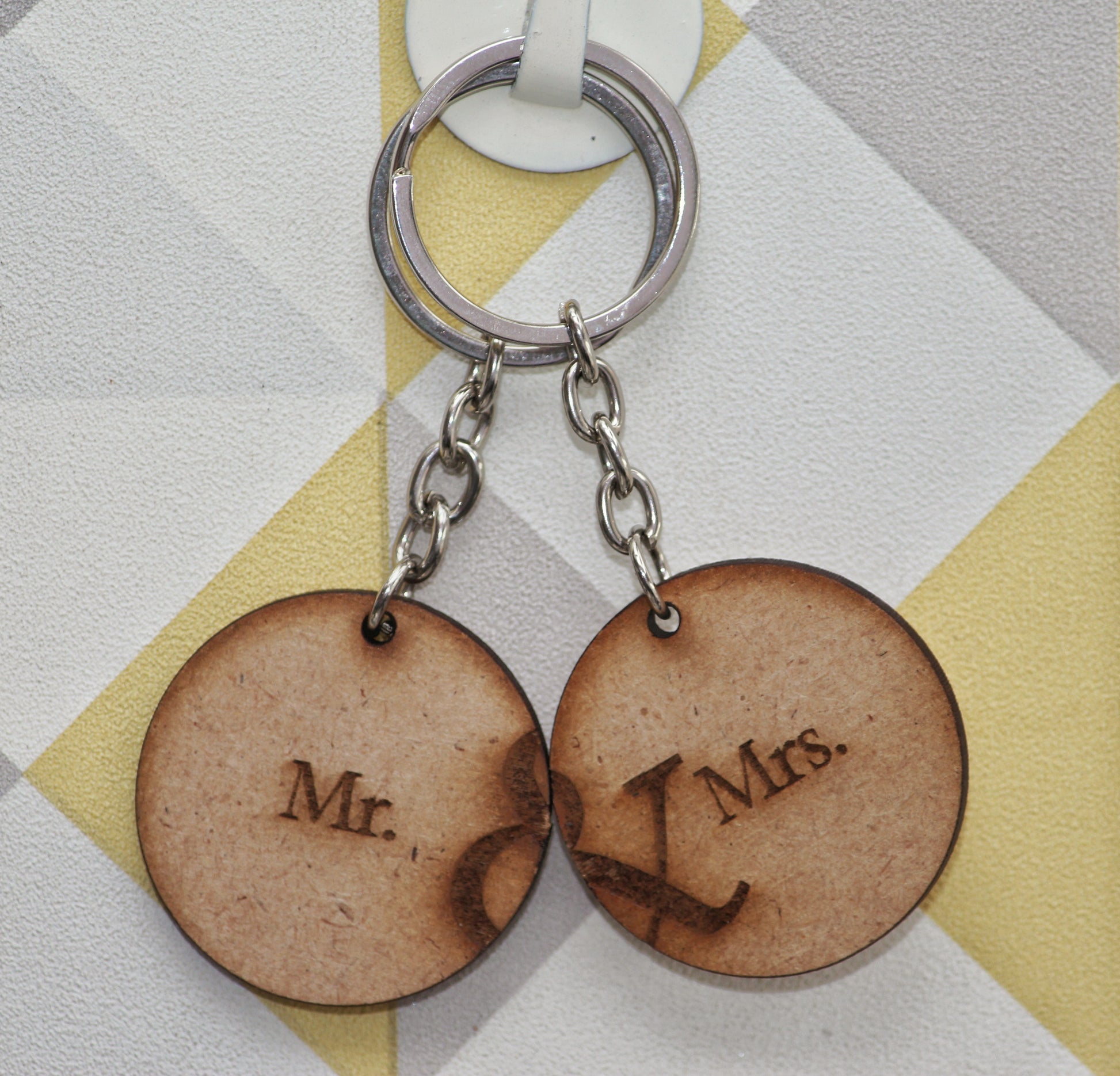 Customized Wooden Couple Keychains – Carry a Piece of Each Other