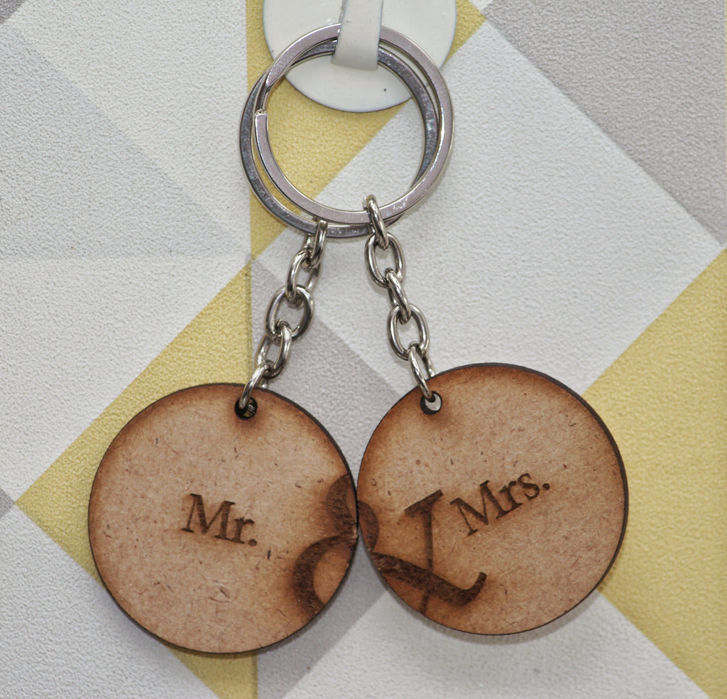 Customized Wooden Couple Keychains – Carry a Piece of Each Other
