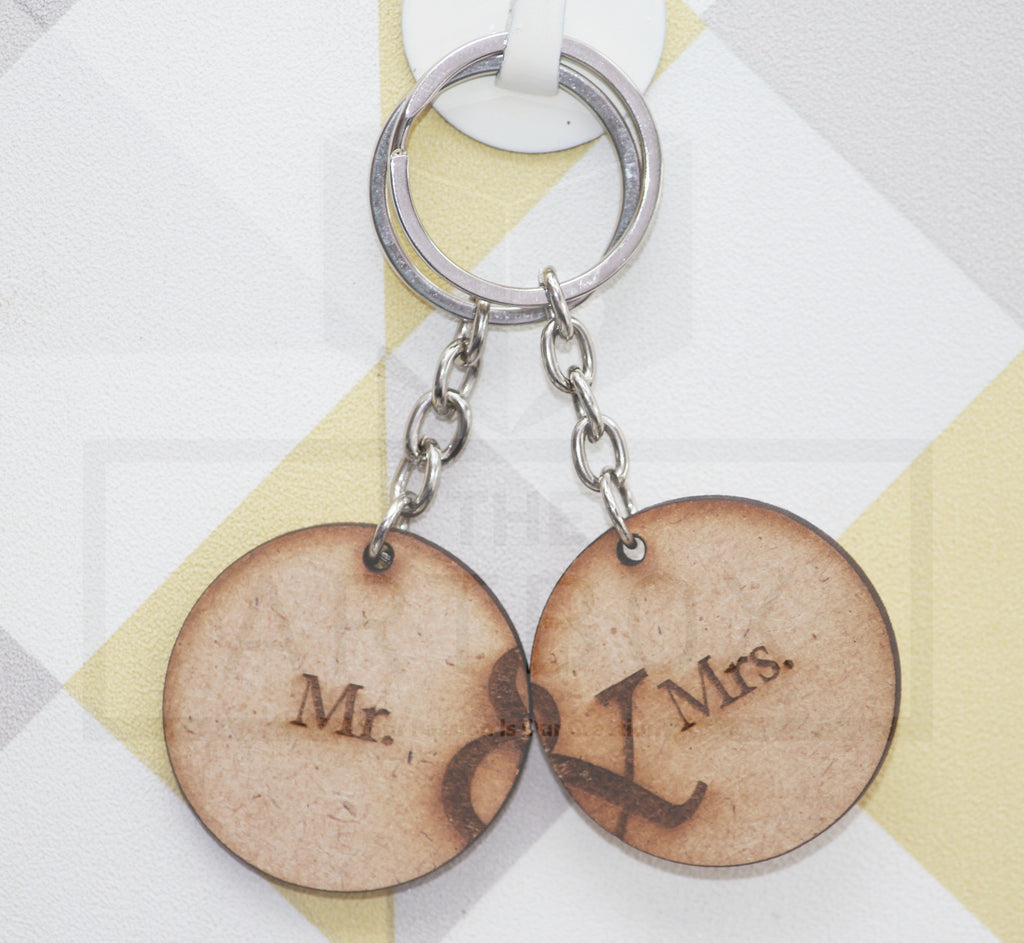 Customized Wooden Couple Keychains – Carry a Piece of Each Other