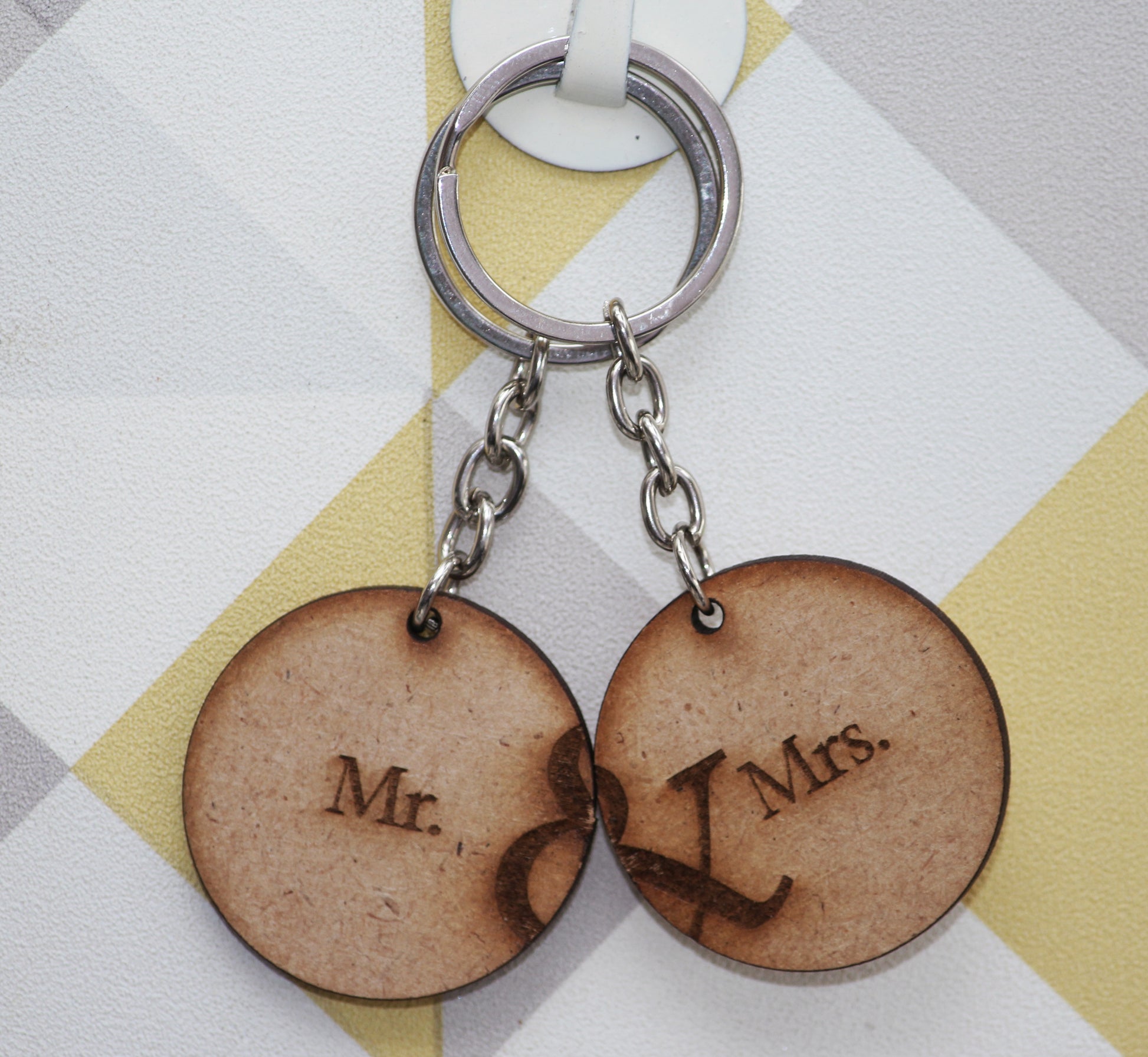 Customized Wooden Couple Keychains – Carry a Piece of Each Other