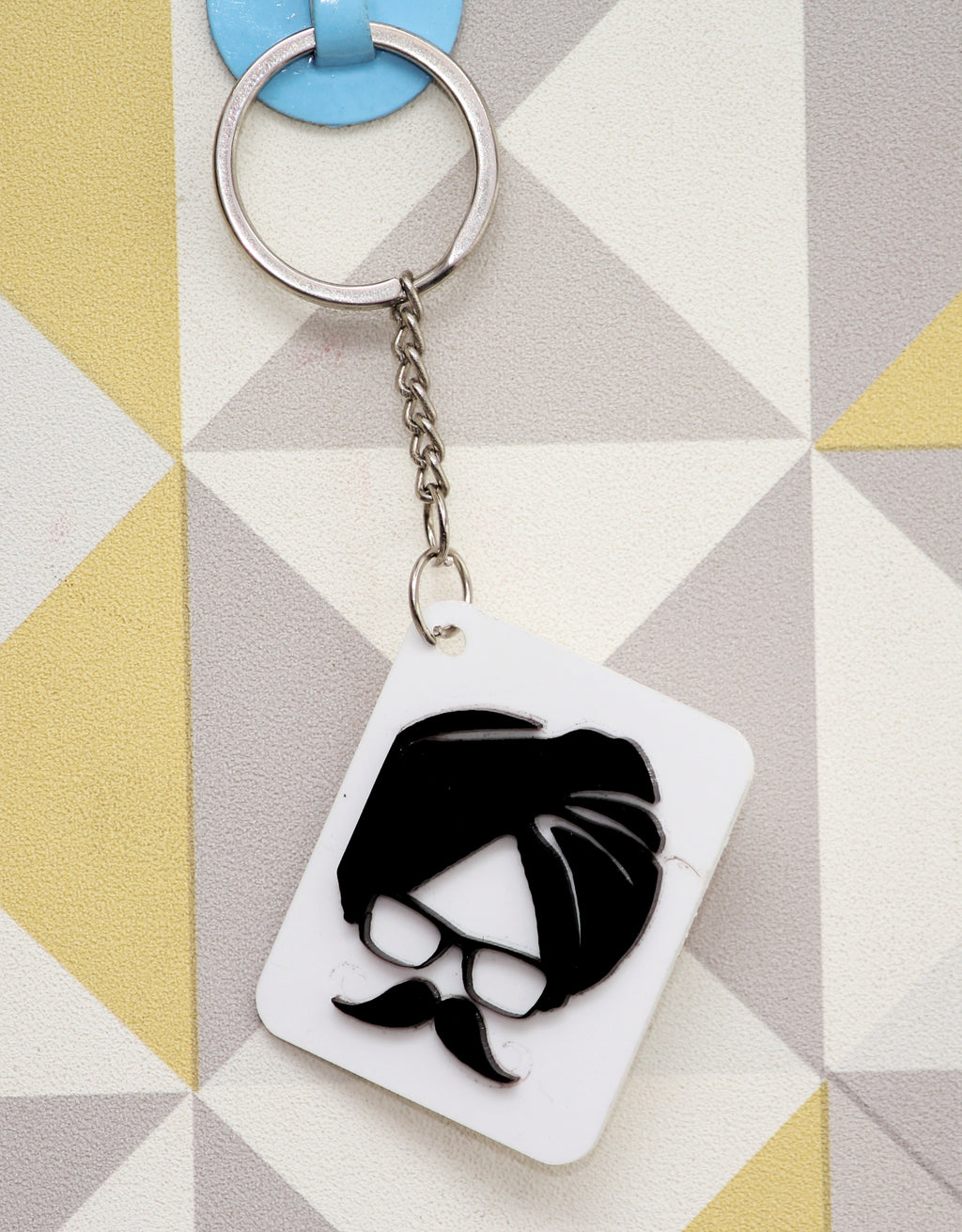 Acrylic Face Cutout Keychain