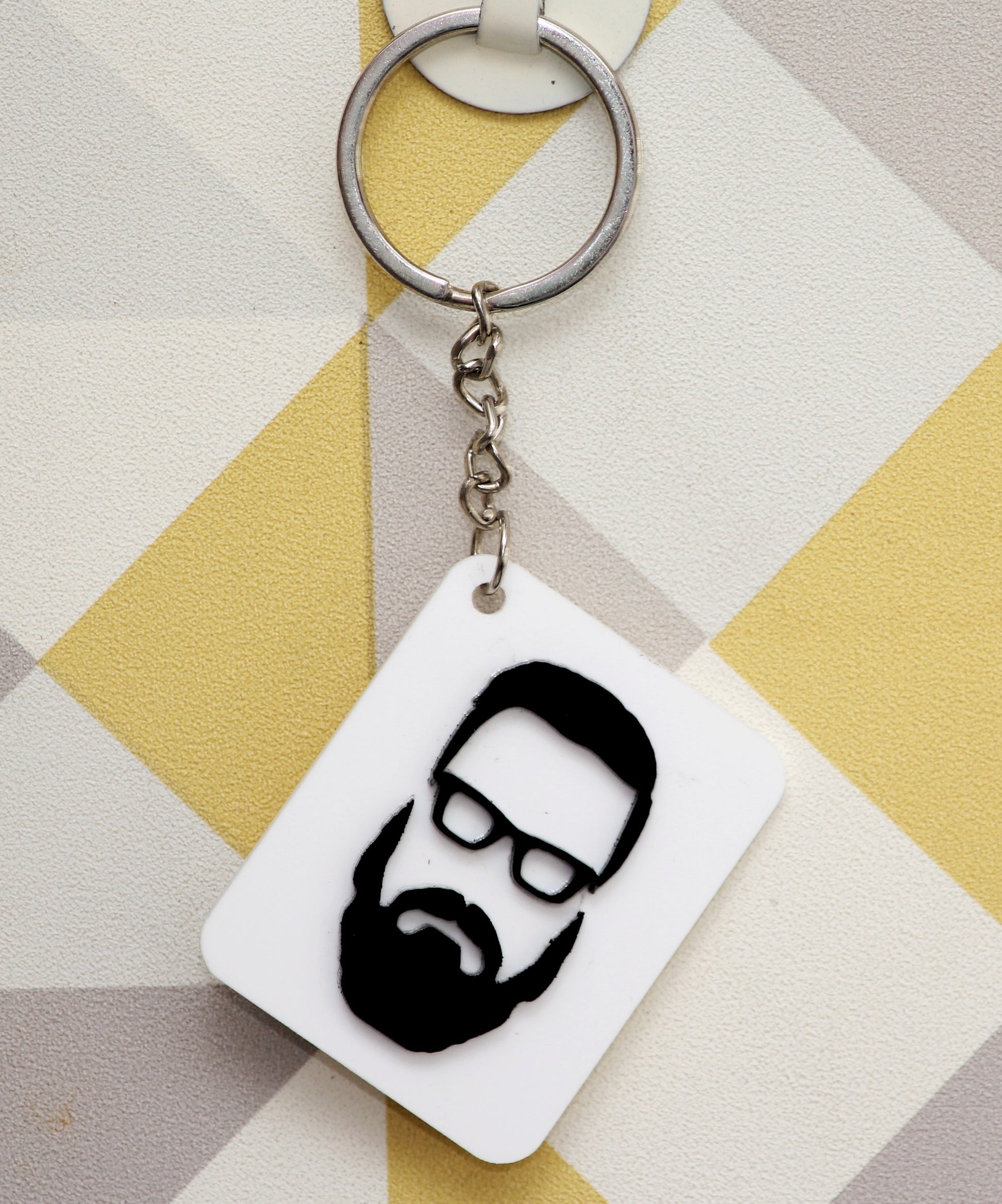 Acrylic Face Cutout Keychain
