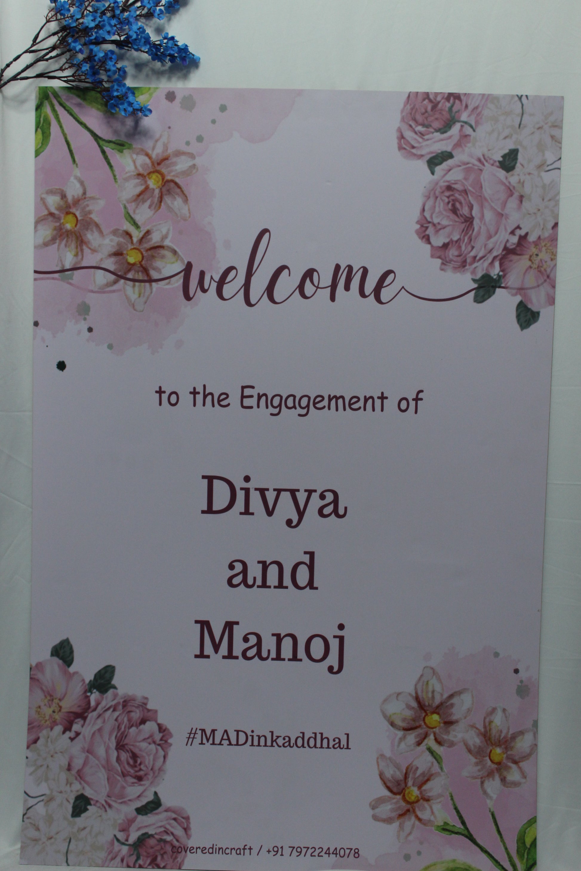 Customized Wedding Welcome Board – A Grand First Impression