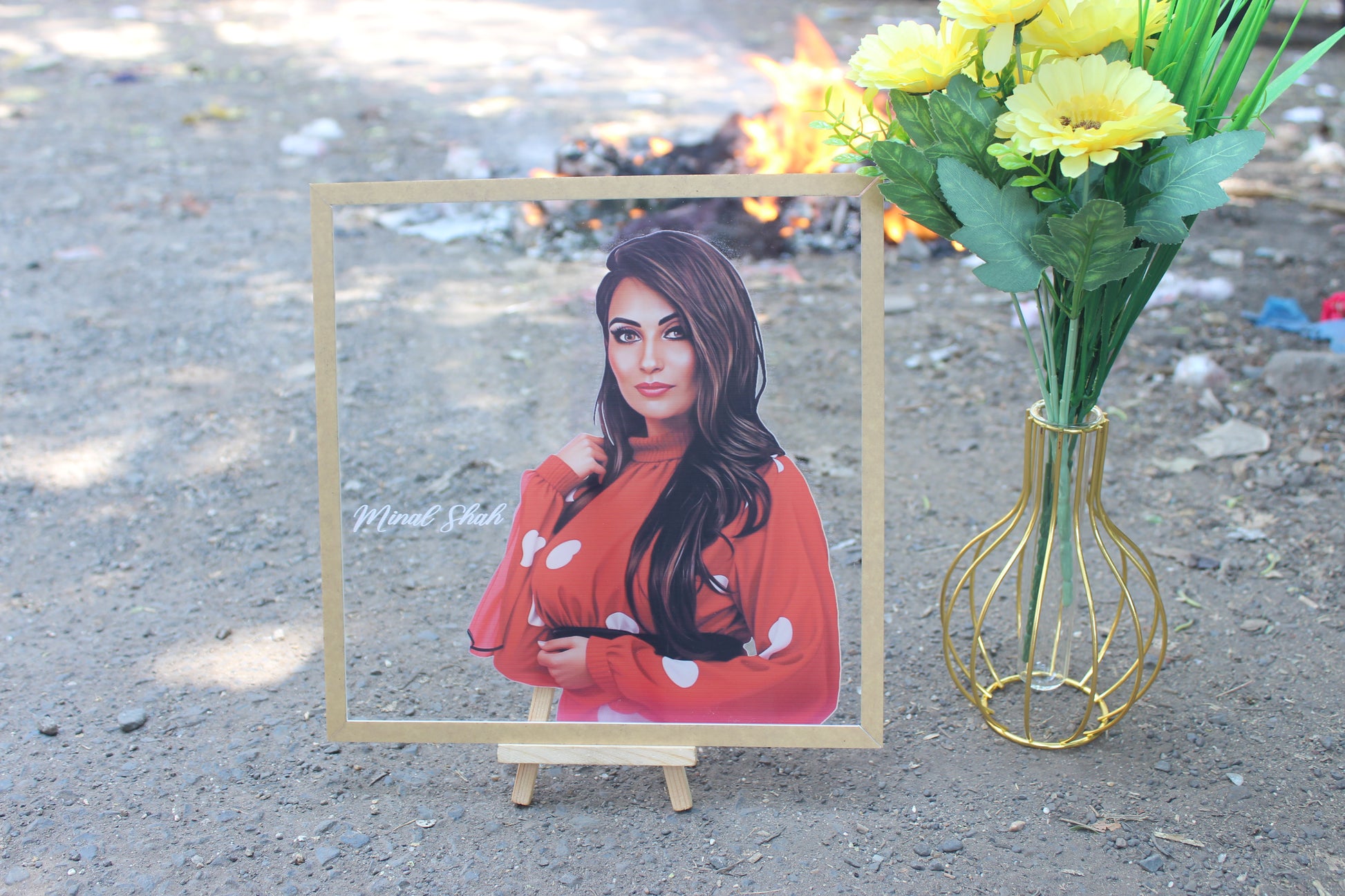 Transparent acrylic photo frames