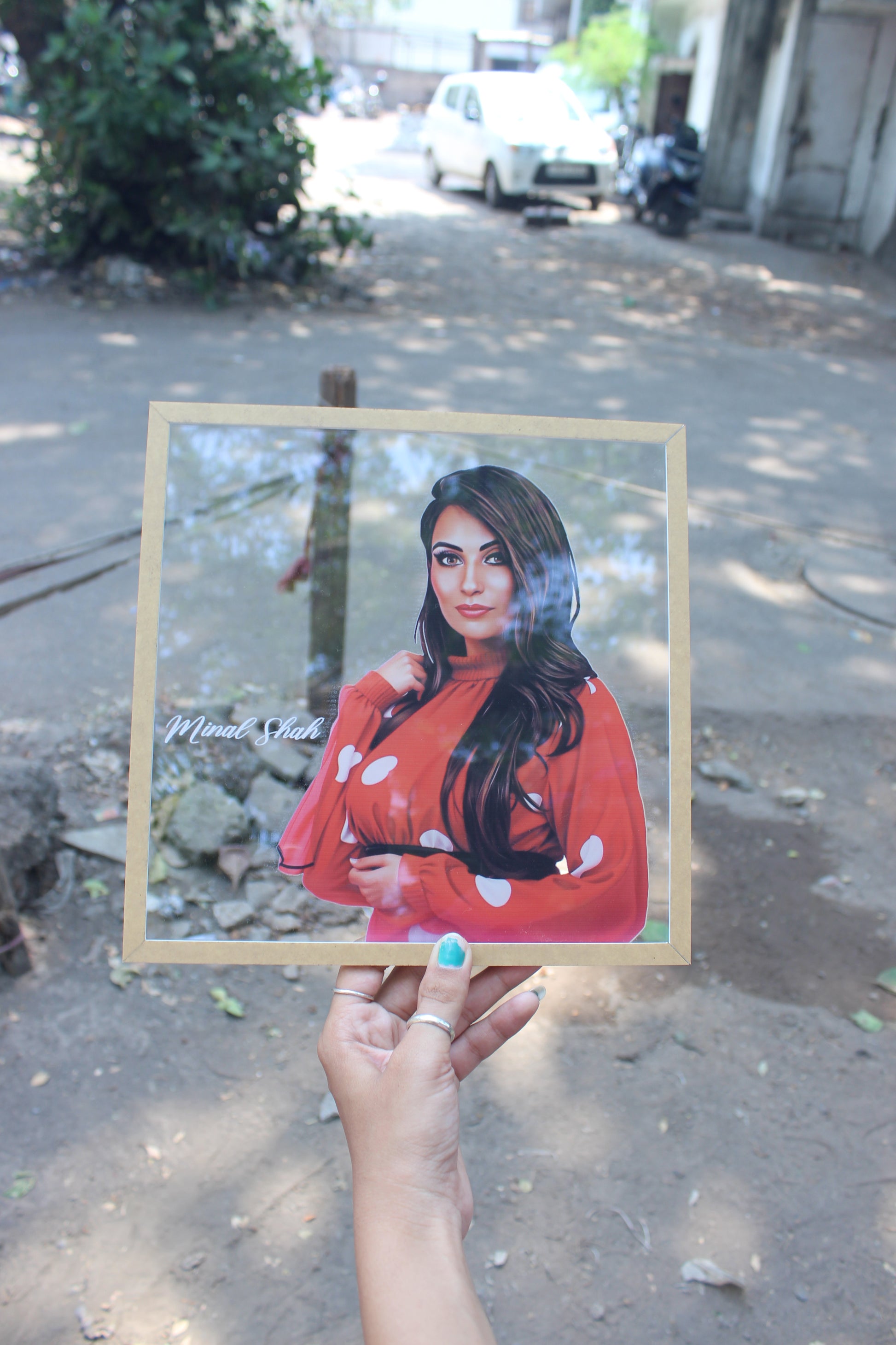 Transparent acrylic photo frames