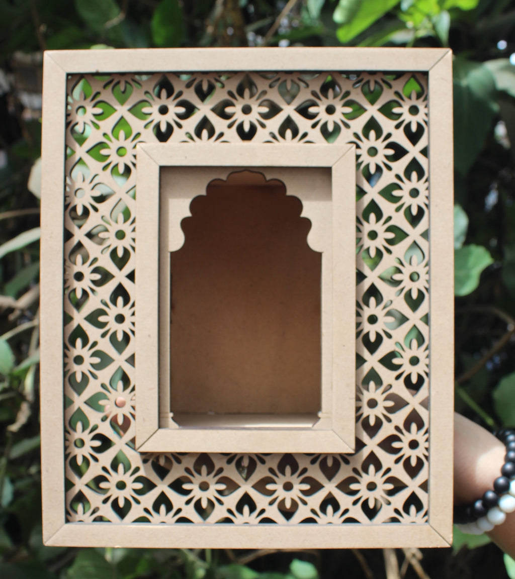 Customized MDF Jharokha – A Timeless Royal Touch for Your Space