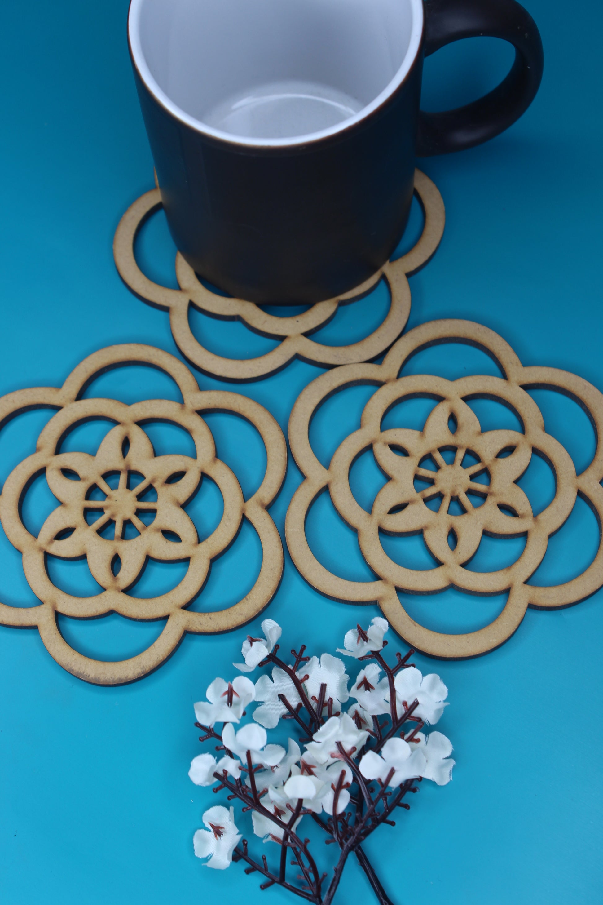 Customized MDF Tea Coasters – Stylish & Durable Drinkware for Home & Office