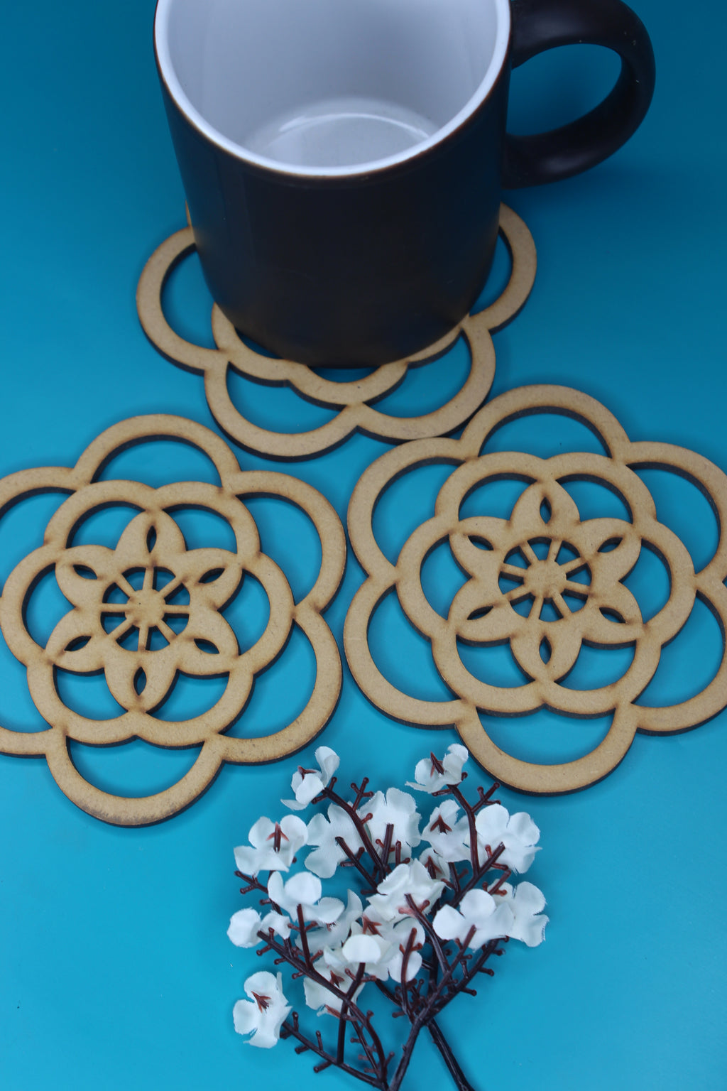 Customized MDF Tea Coasters – Stylish & Durable Drinkware for Home & Office