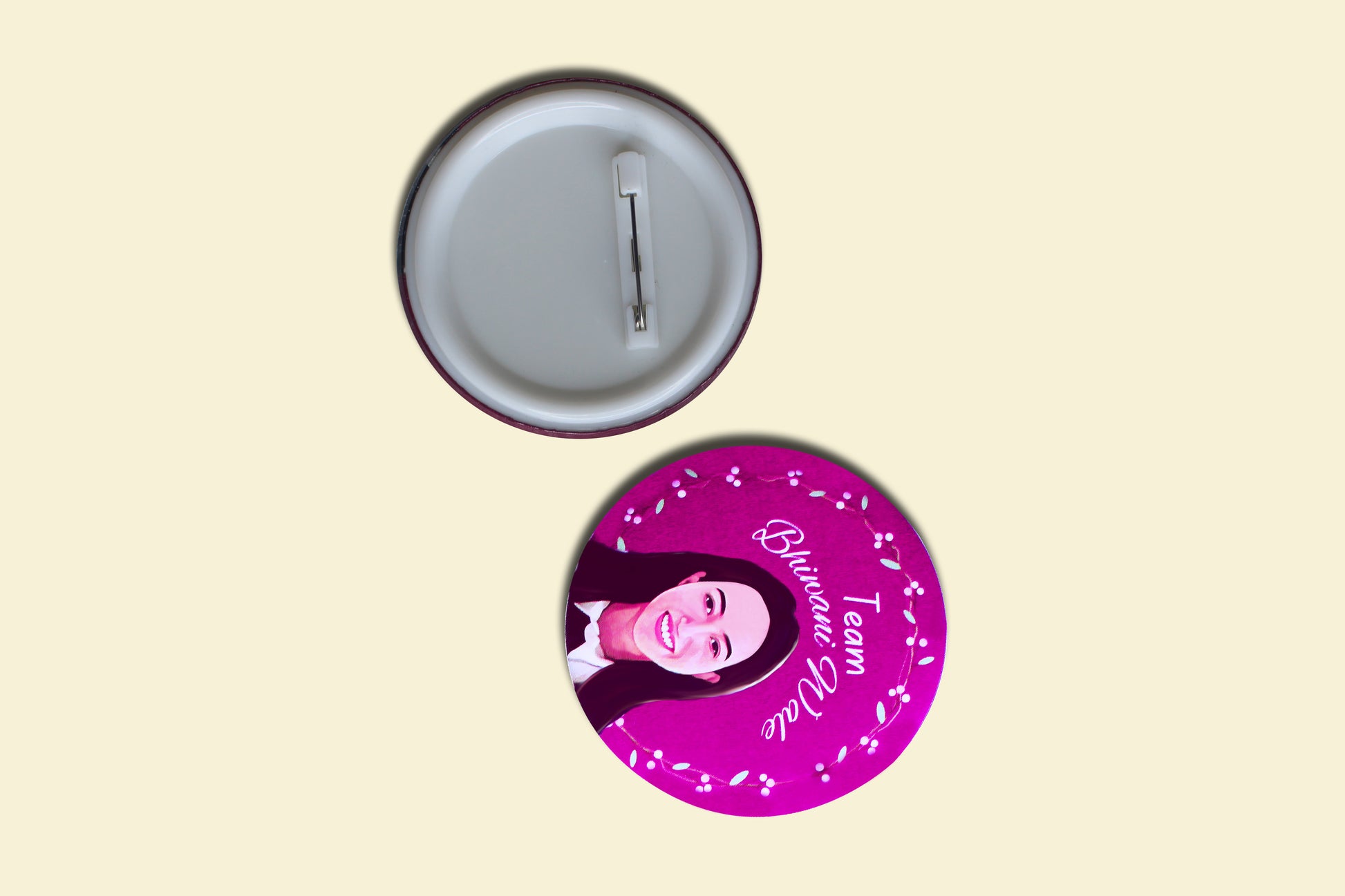 Personalized Circle Pin Back Button Badges – Custom Circle Badges for Every Occasion.