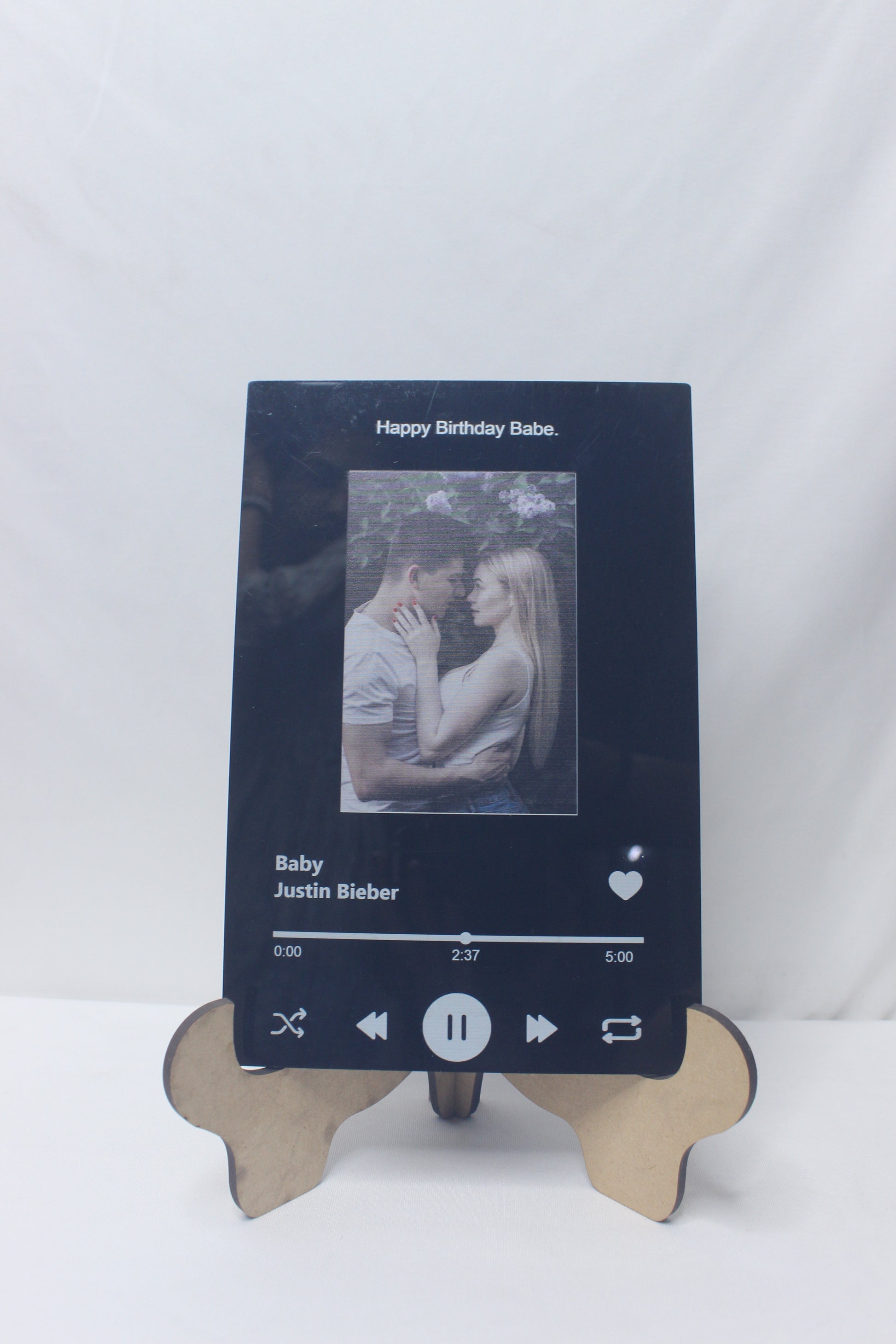 Black Spotify Plaque