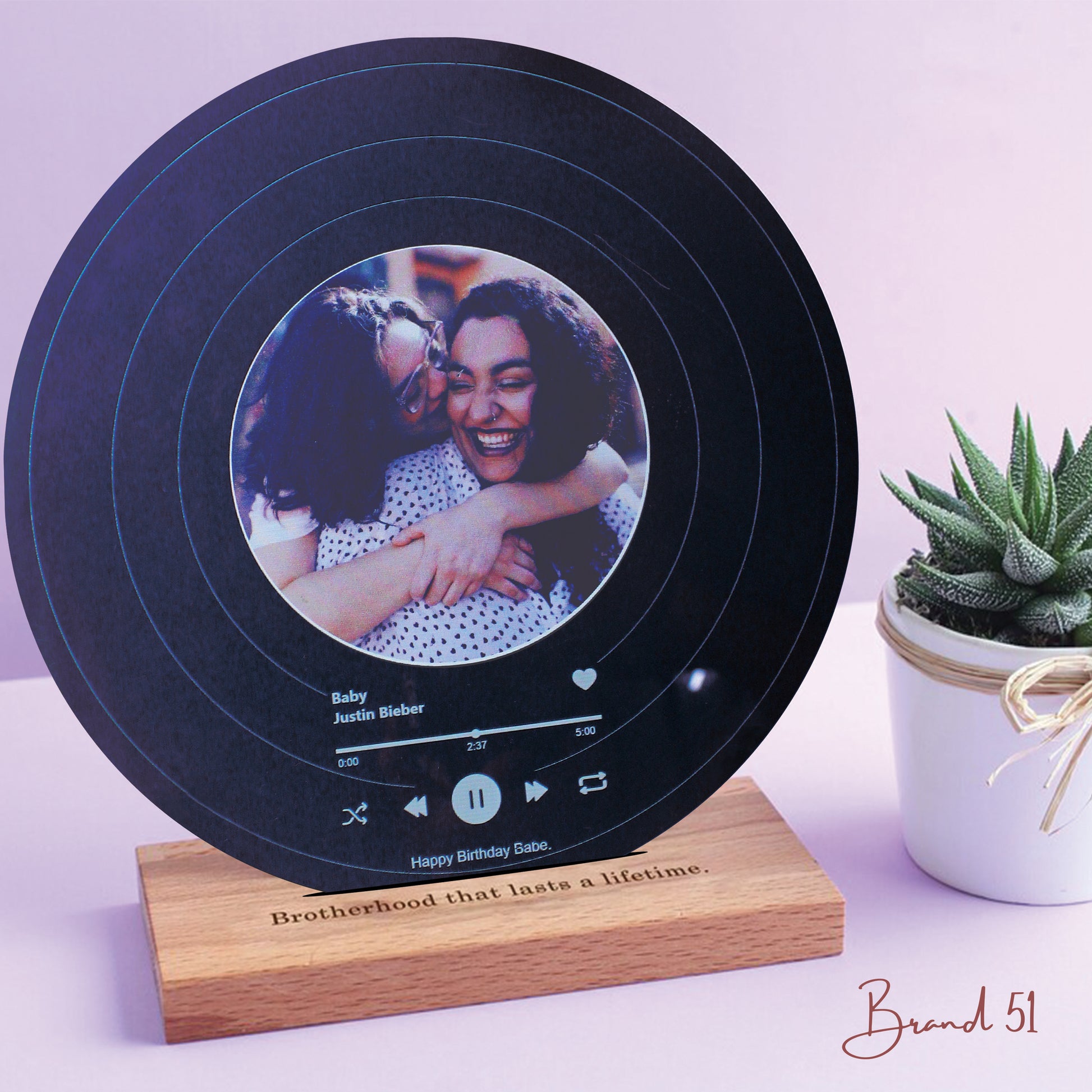 Black Spotify Plaque
