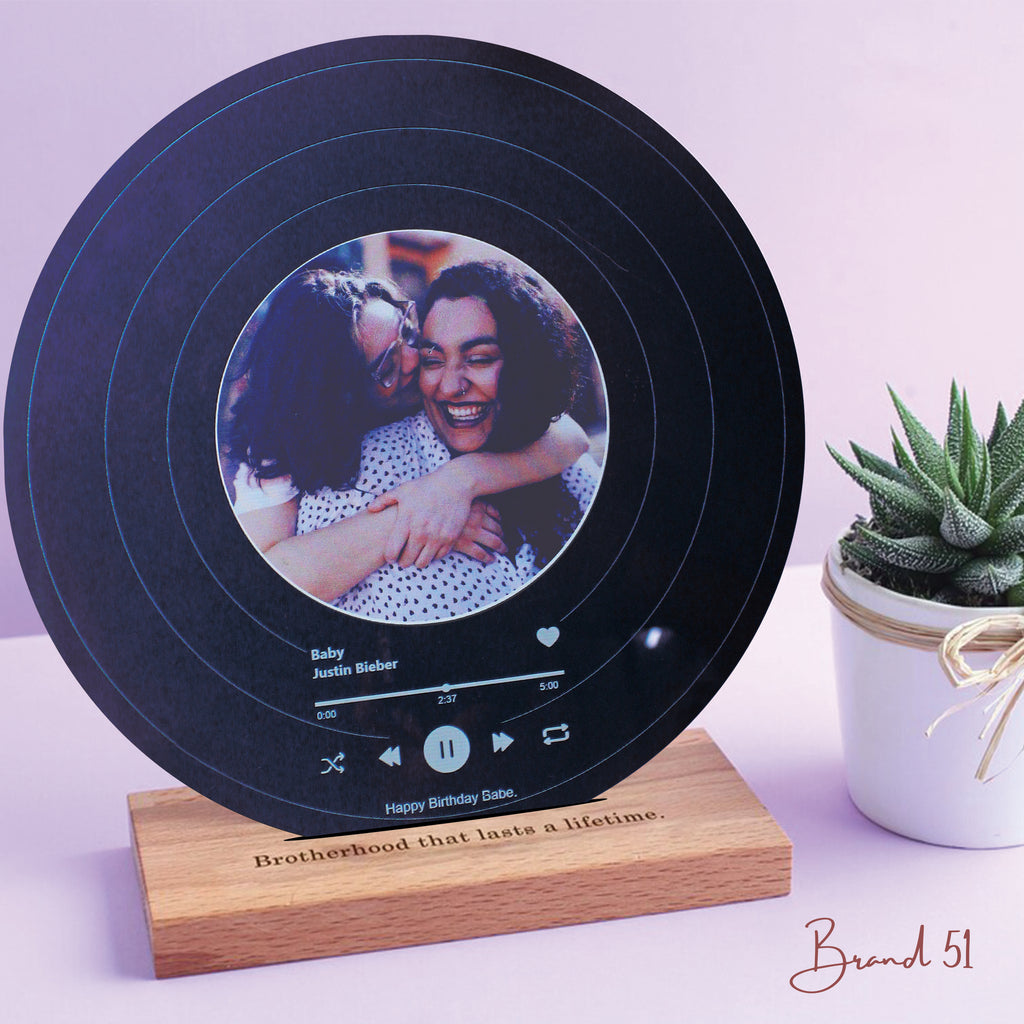 Black Spotify Plaque