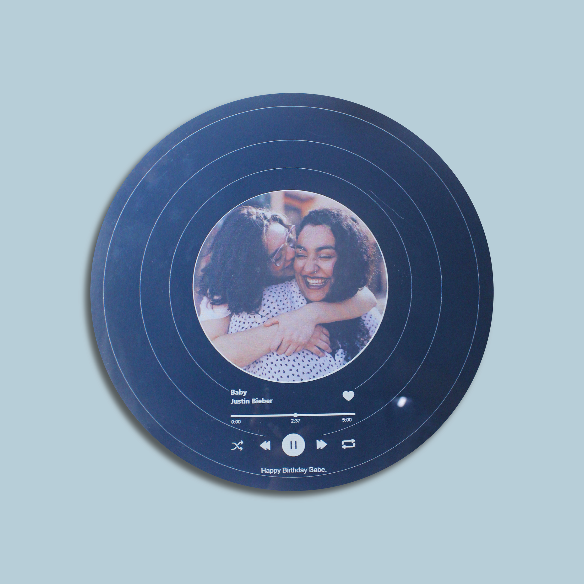 Black Spotify Plaque