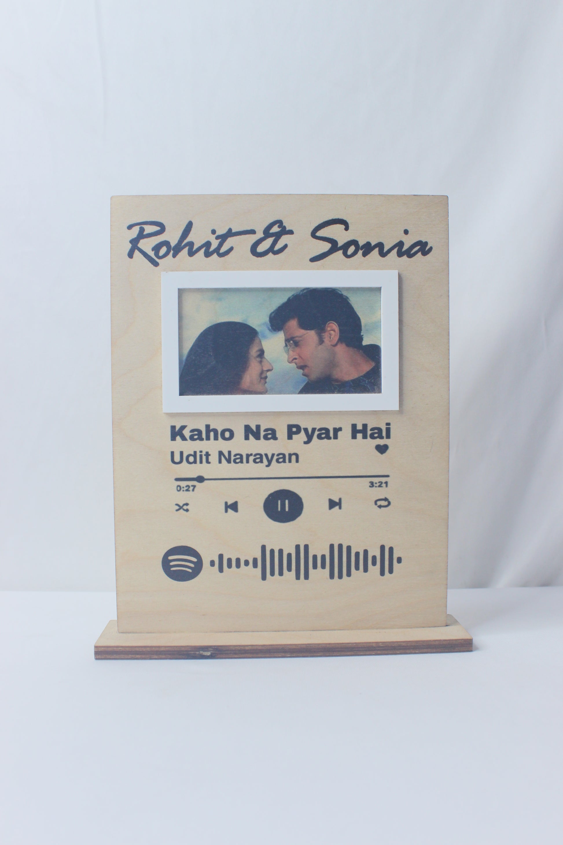 Couple MDF Spotify Plaque