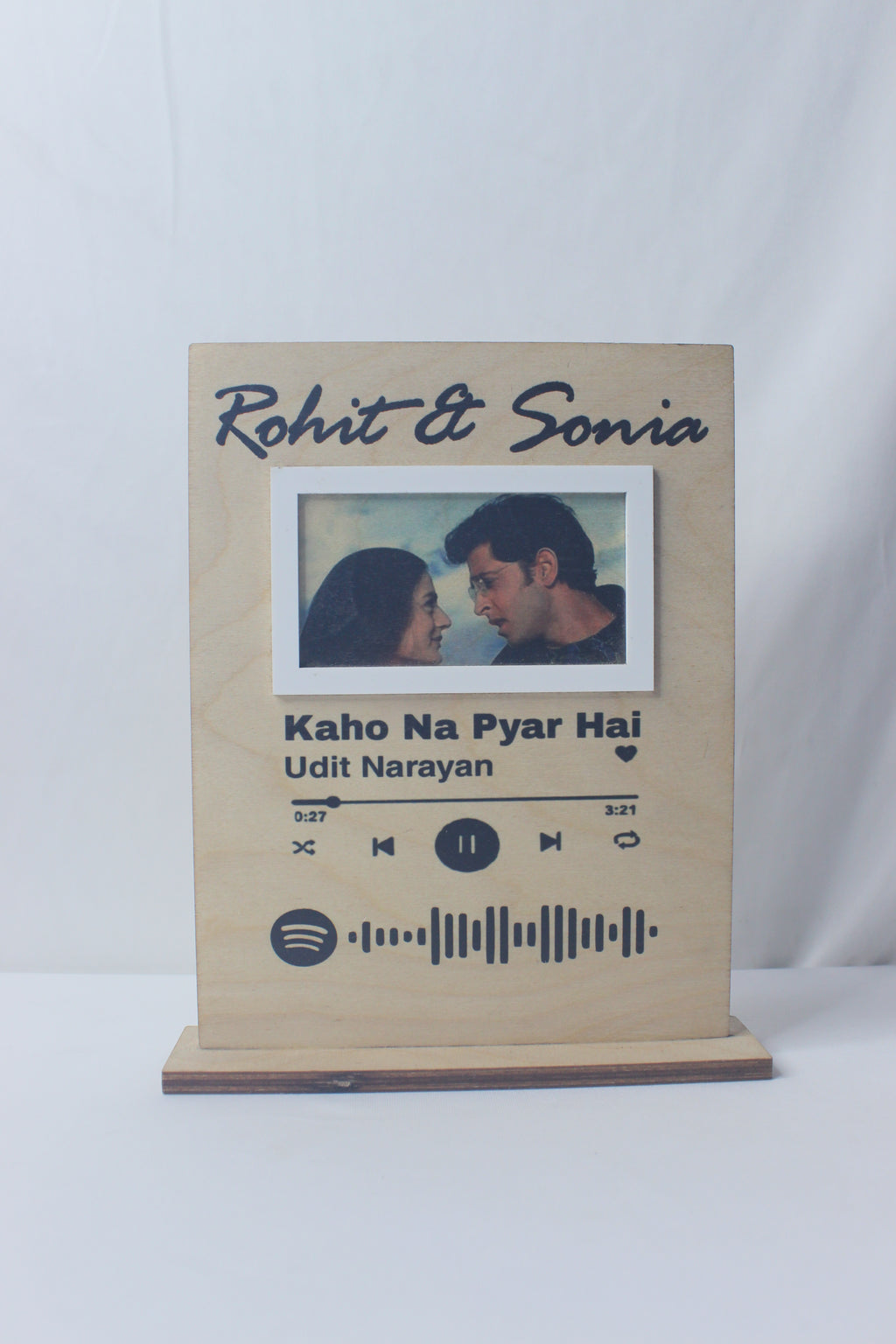 Couple MDF Spotify Plaque
