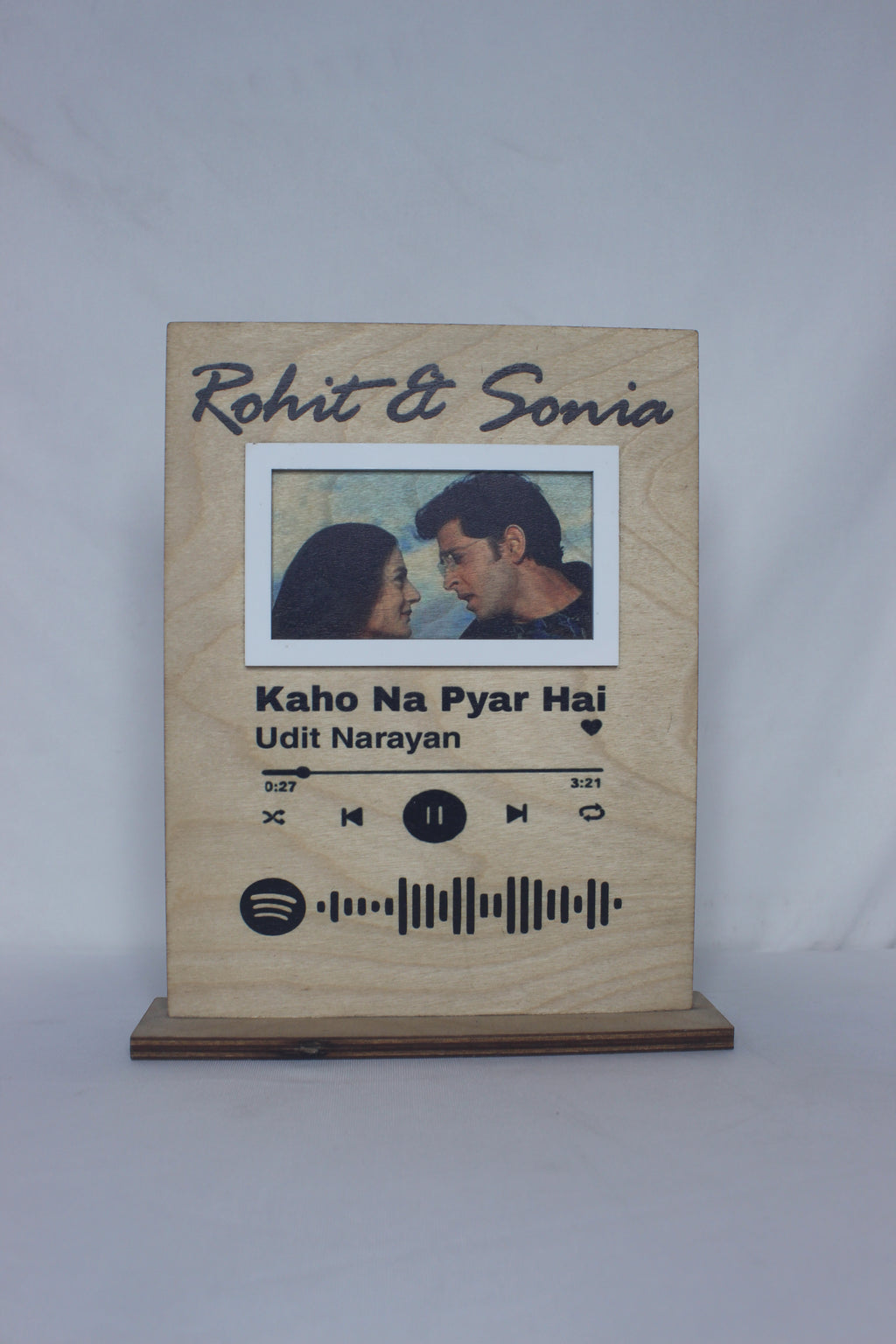 Couple MDF Spotify Plaque