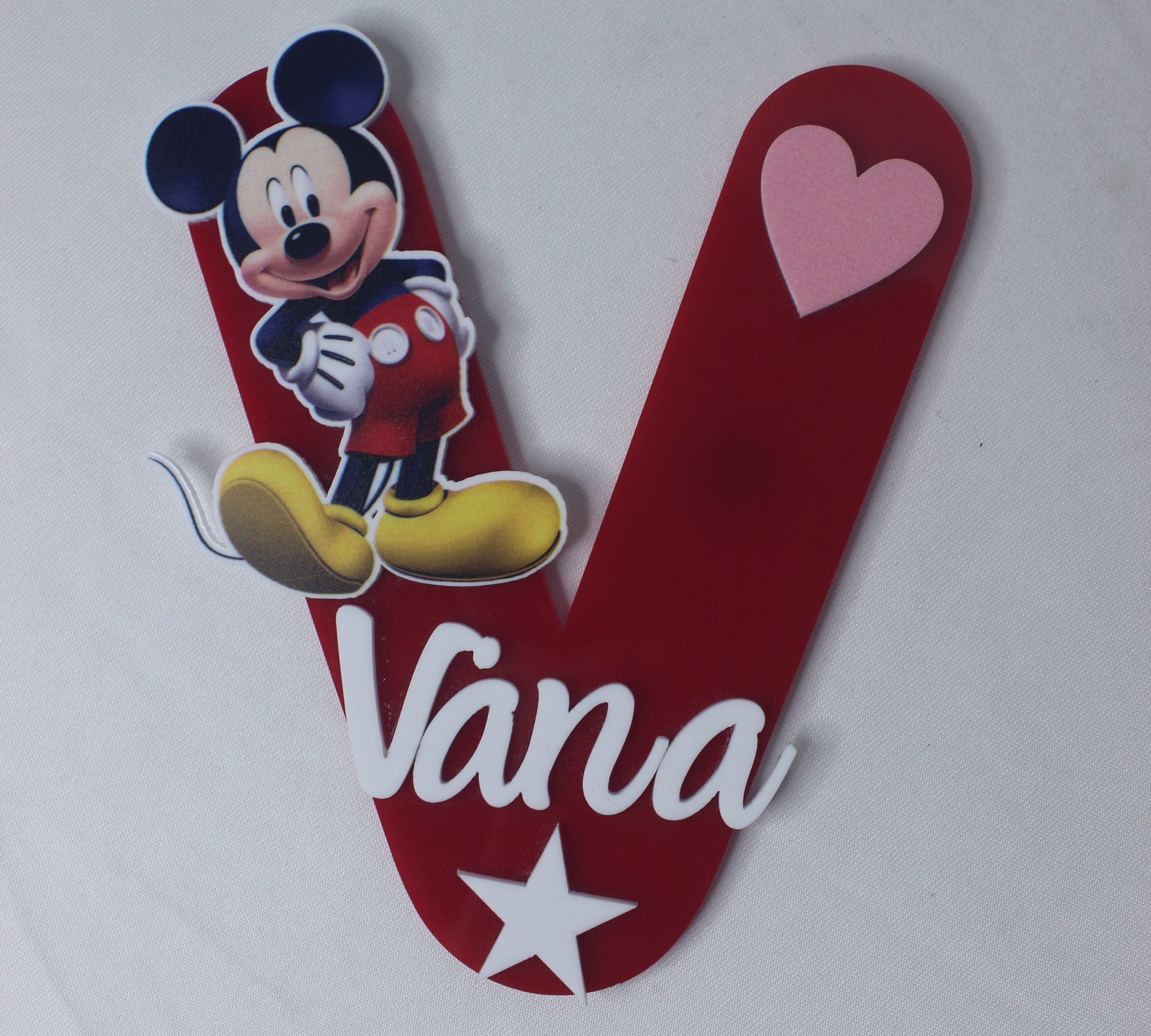 Customised V Letter Firdge Magnet