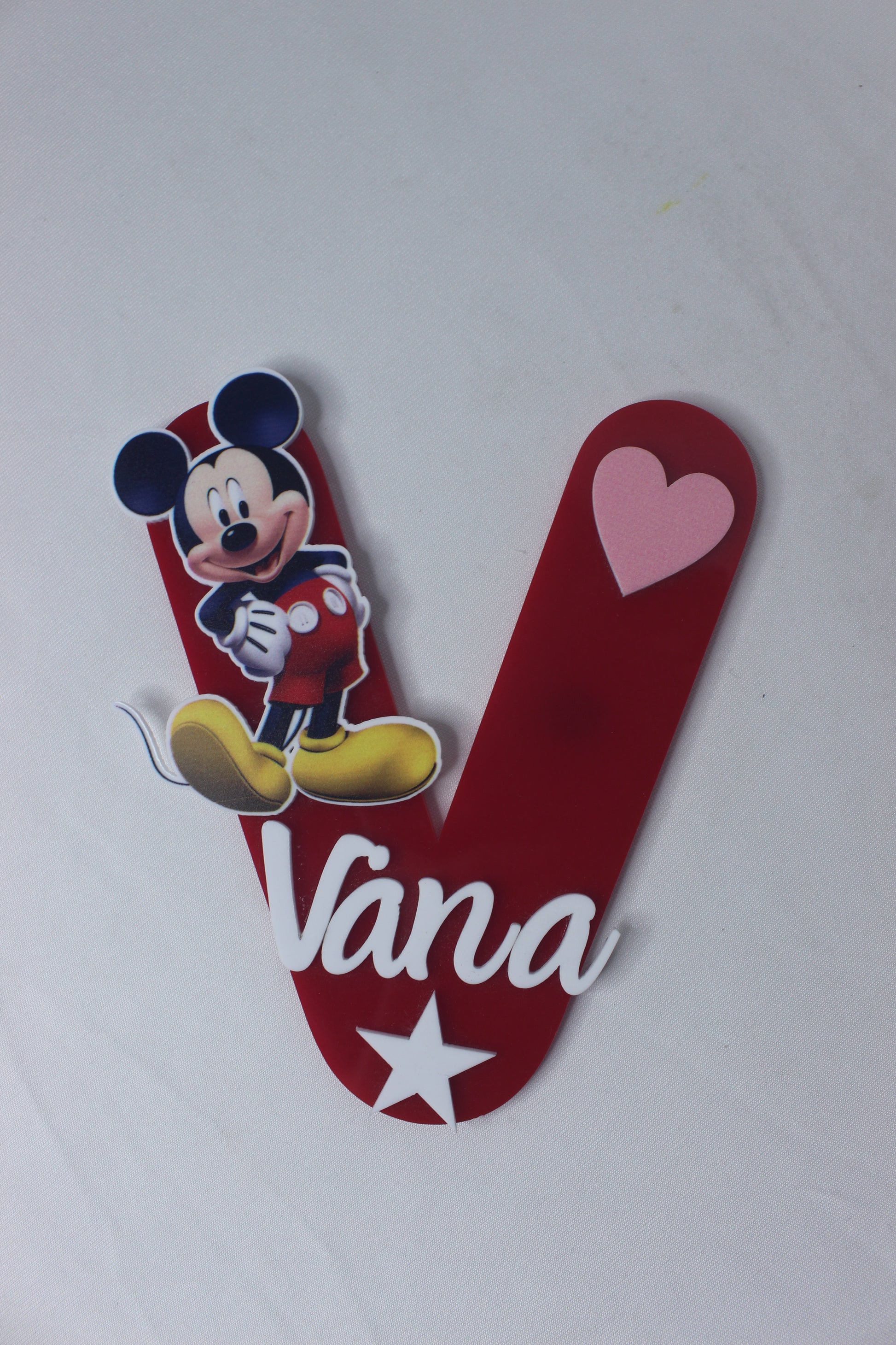 Customised V Letter Firdge Magnet