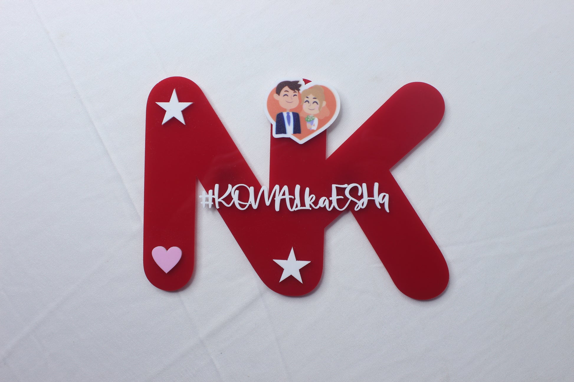 Customised NK Letter Firdge Magnet