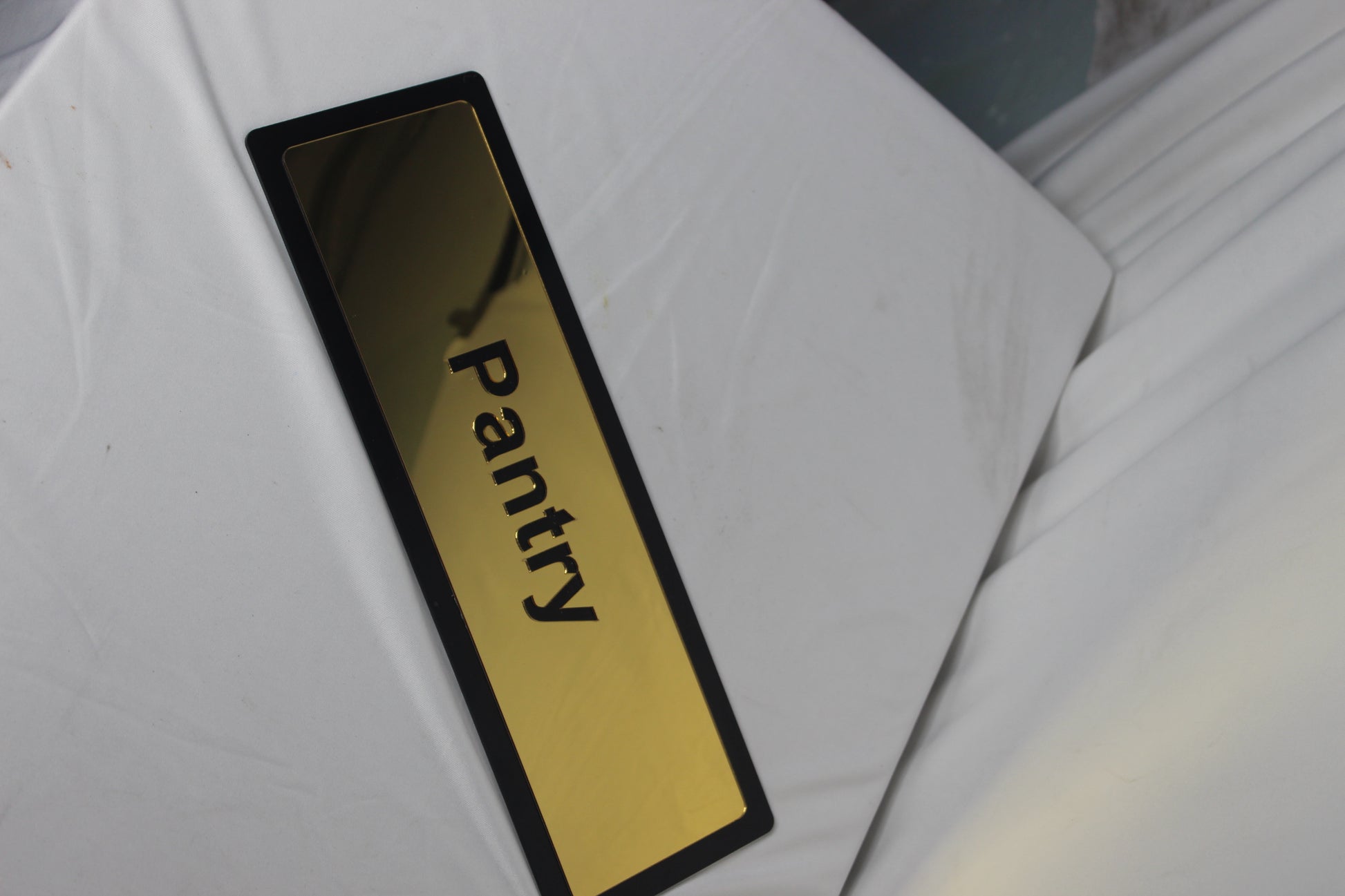 Acrylic & Gold Brass Name Board – Elegant & Premium