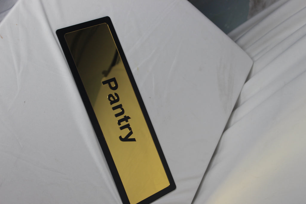 Acrylic & Gold Brass Name Board – Elegant & Premium