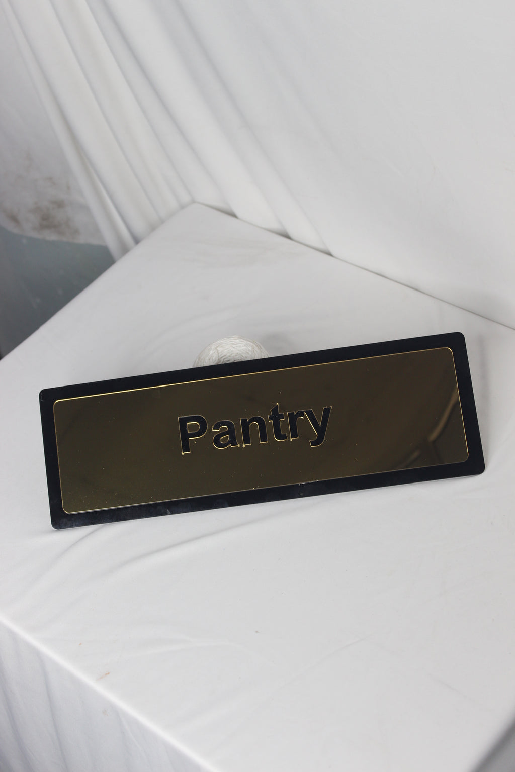 Acrylic & Gold Brass Name Board – Elegant & Premium