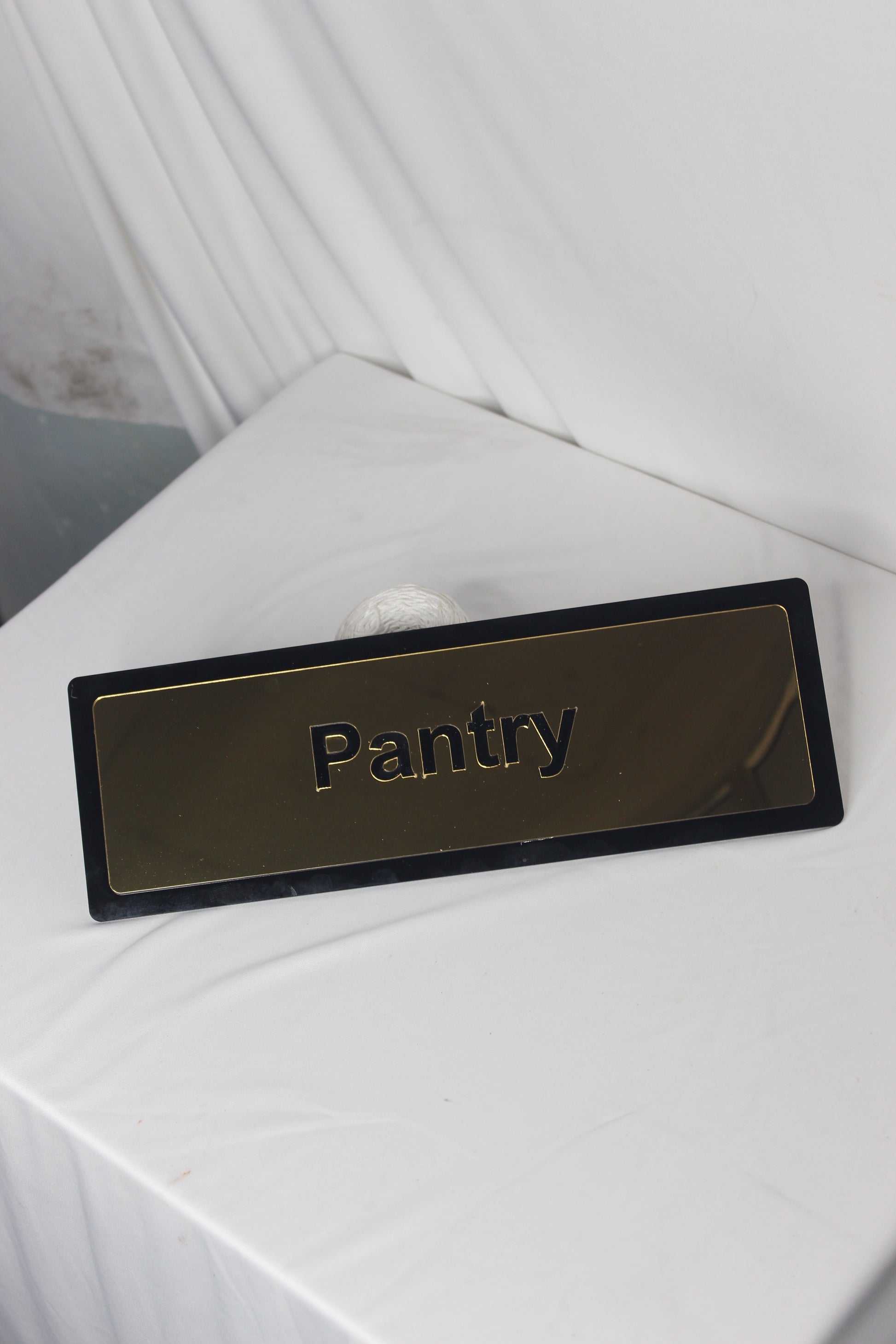 Acrylic & Gold Brass Name Board – Elegant & Premium