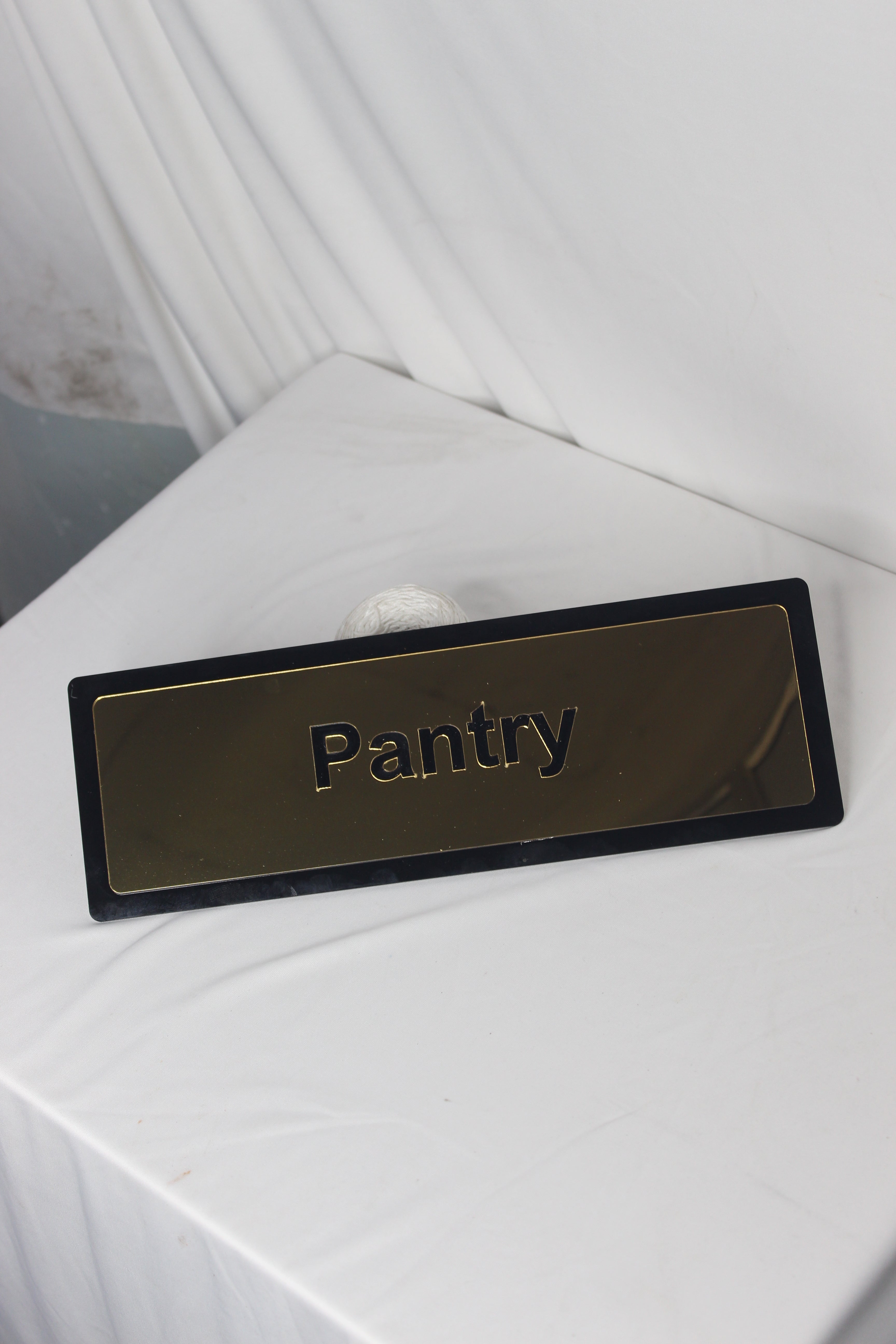 Acrylic & Gold Brass Name Board – Elegant & Premium