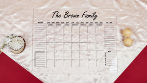 Dry Erase Acrylic Calendar – Stay Organized in Style!