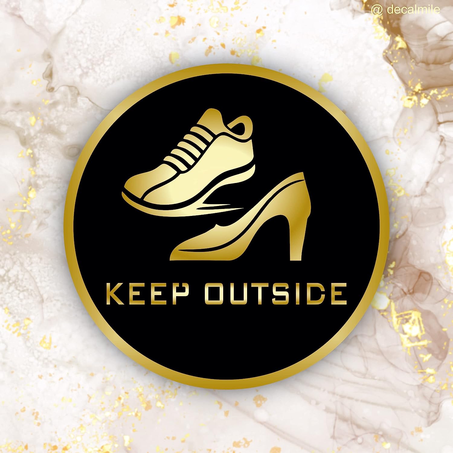 Remove Shoes Outside Metal Sign Board – Elegant & Durable