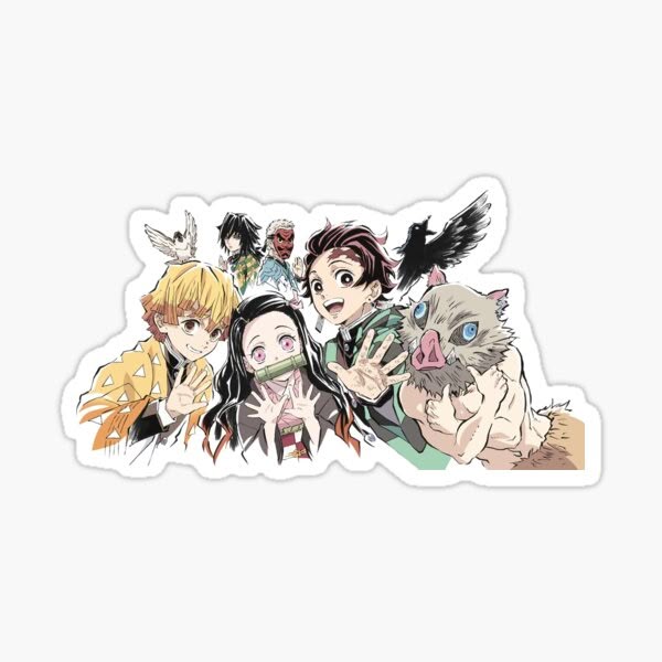 Demon Slayer Anime - Laoptop Sticker