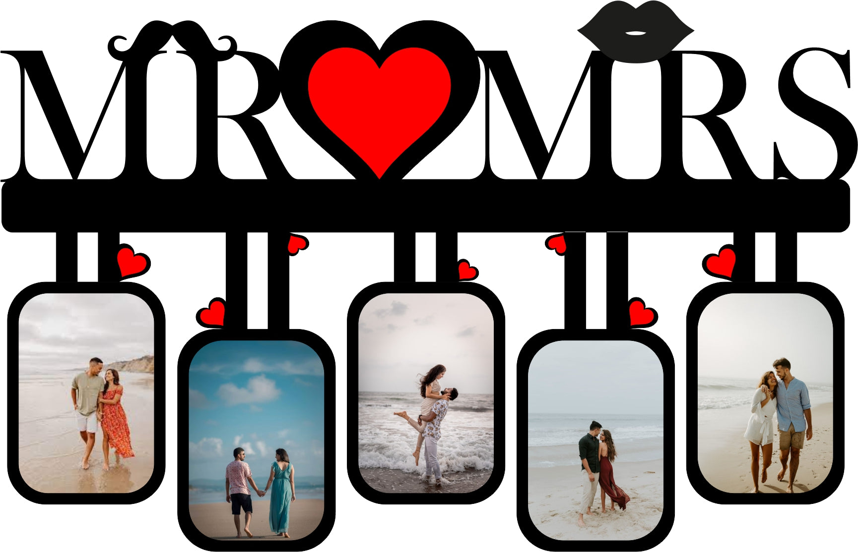 Mr. & Mrs. Hanging Photo Frame