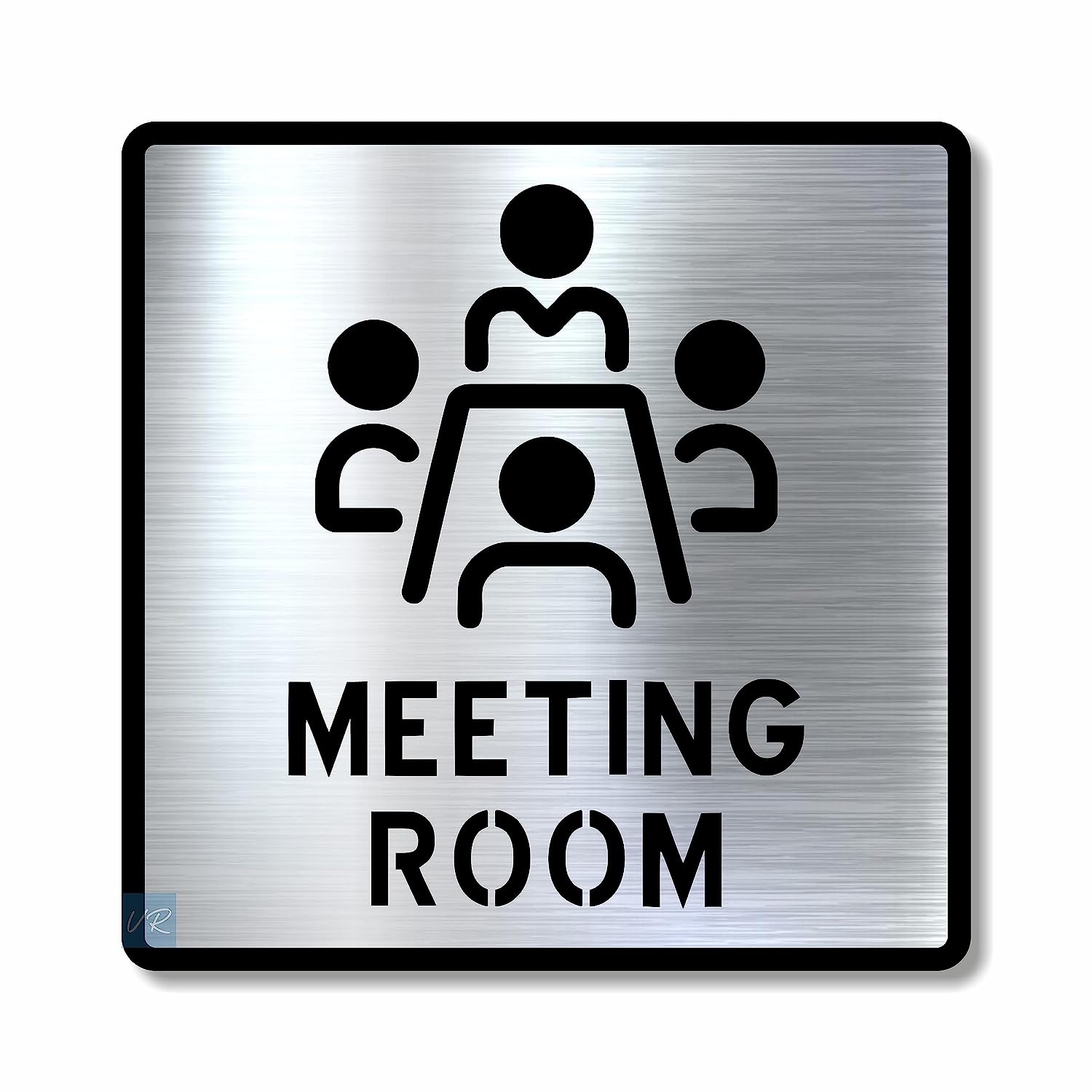 Meeting Room Sign Board – Acrylic & Silver Brass Sheet