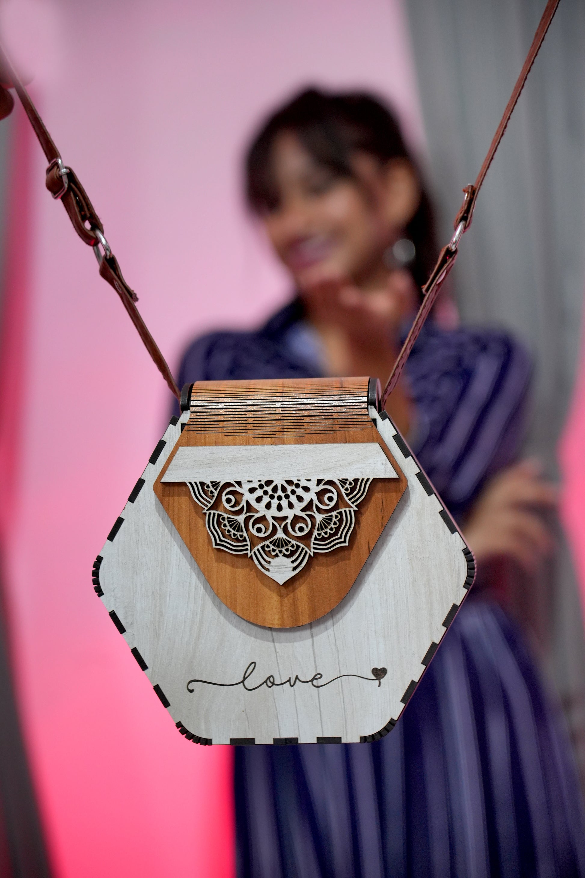 Cream Color MDF Ladies Purse