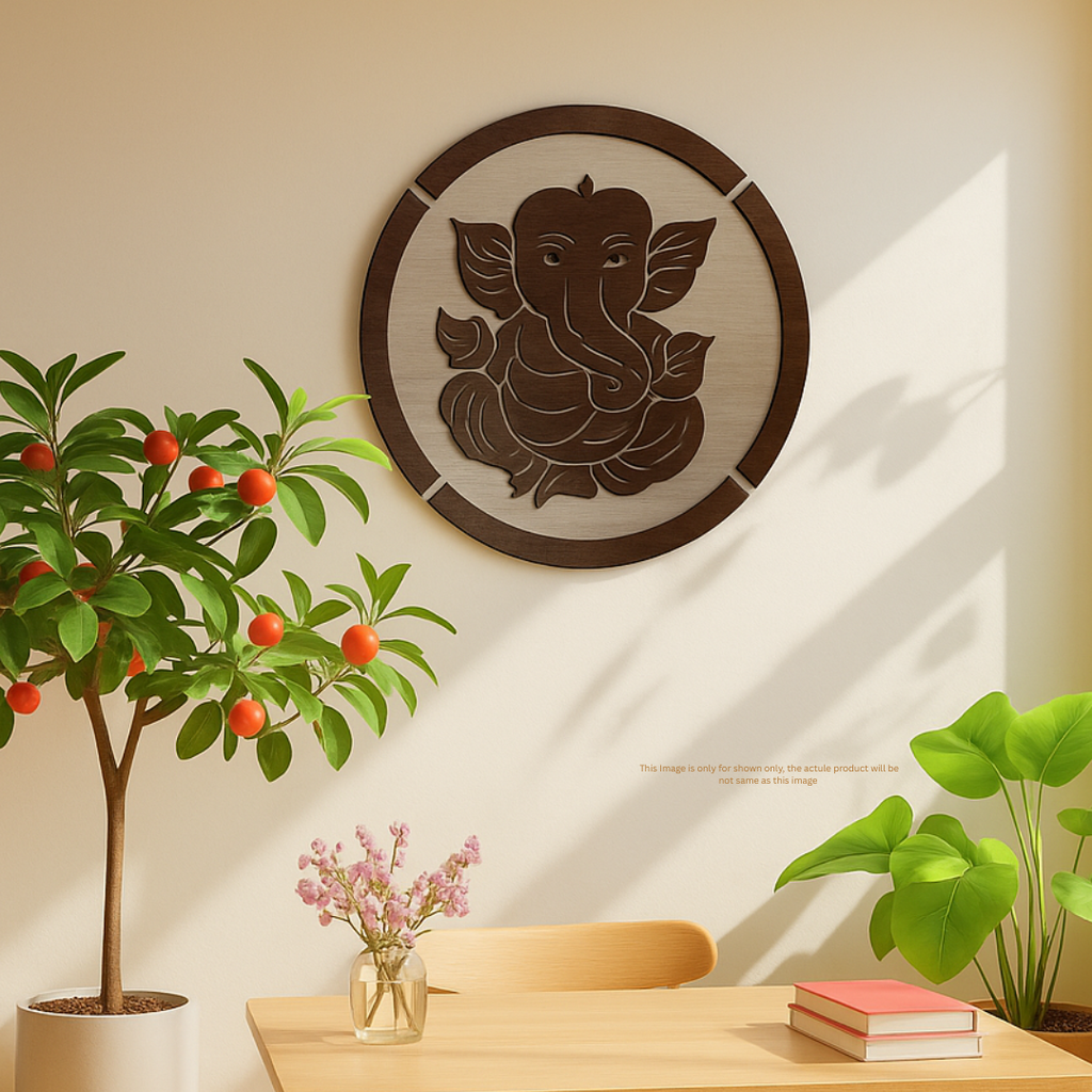 Grace of Ganesha – Elegant MDF Wall Decor for a Peaceful Home