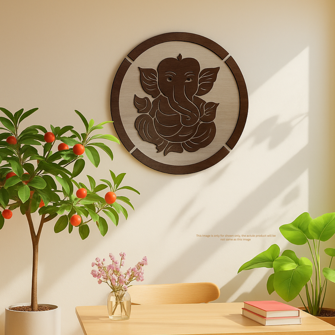 Grace of Ganesha – Elegant MDF Wall Decor for a Peaceful Home