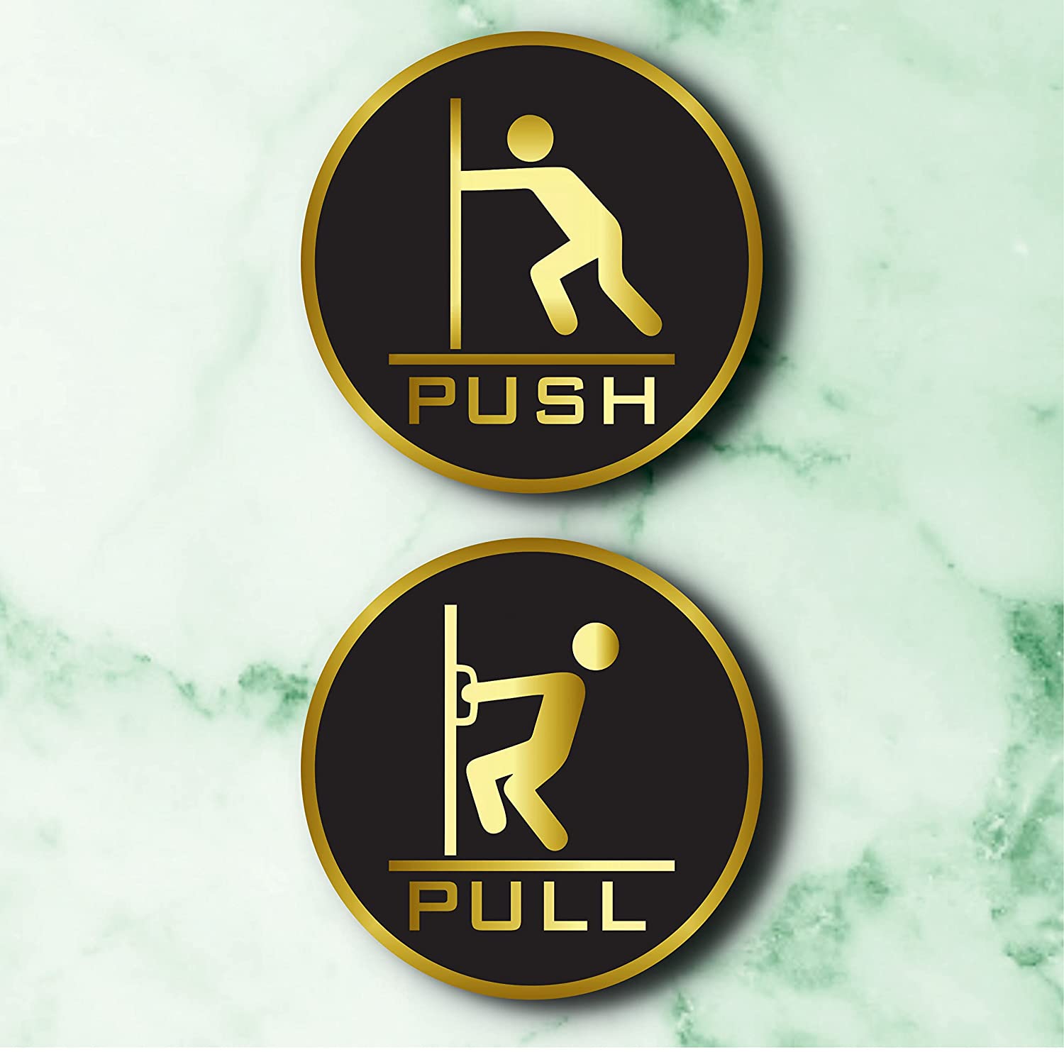 Push & Pull Metal Sign Board – Durable & Stylish Door Signs
