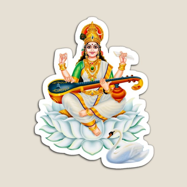 Saraswathi Matha - Divine Stickers