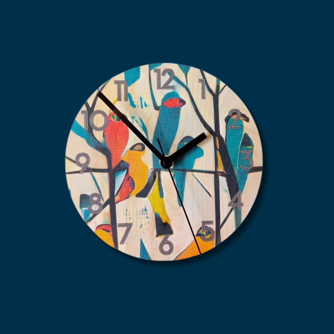 Bird & Tree Wall Clock – A Nature-Inspired Timepiece