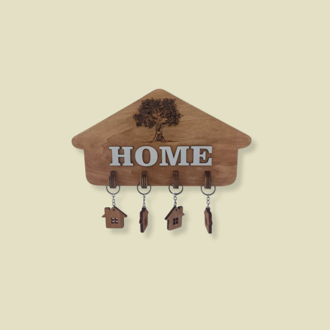Hang Your Day Here – Wooden Home Key Hanger